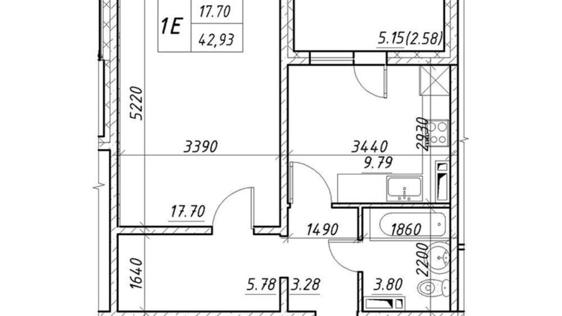 Продается 1-комнатная квартира 43 кв. м в Киеве, ул. Коноплянская, 22Б - фото 3