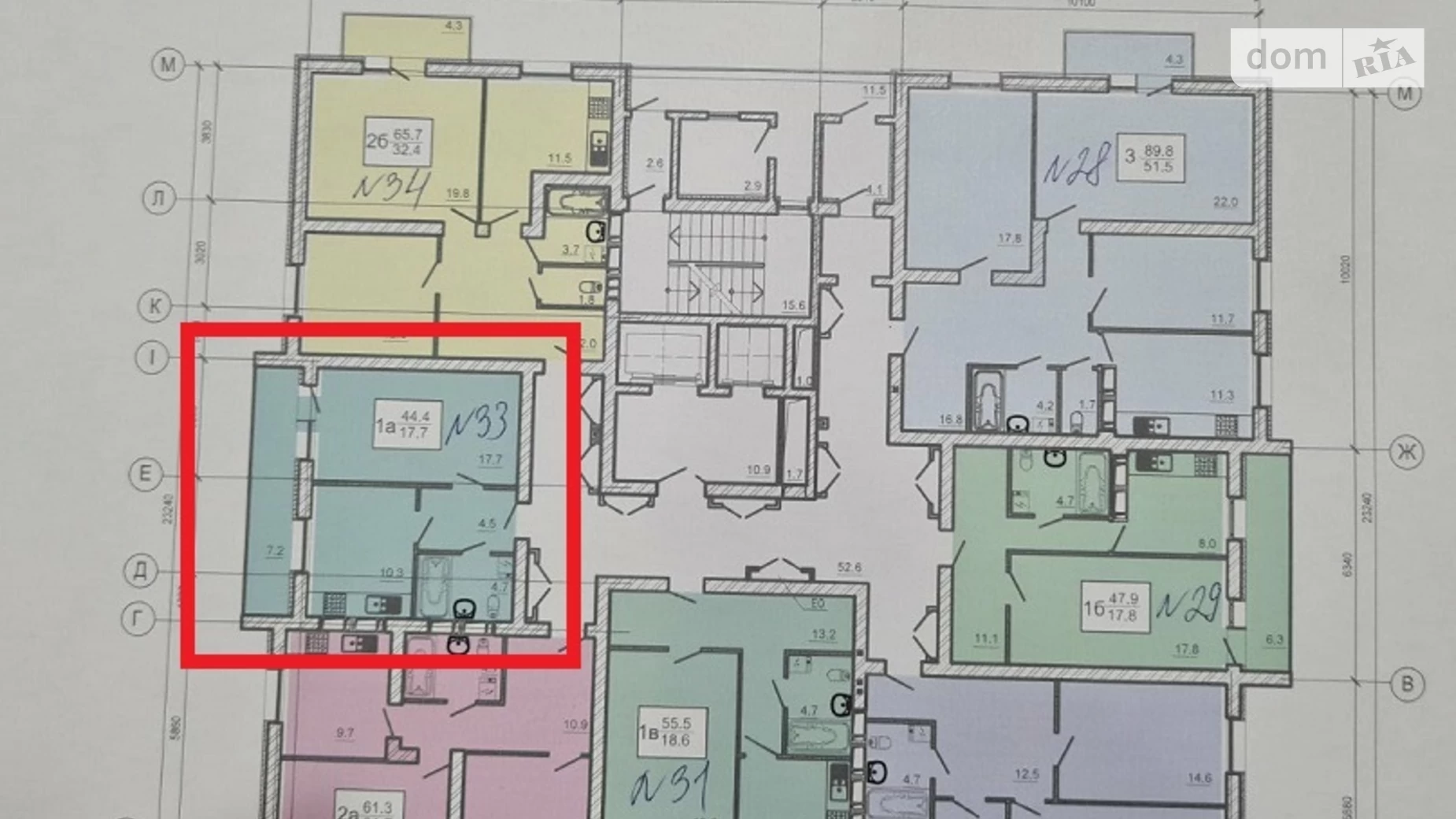 Продается 1-комнатная квартира 44.4 кв. м в Харькове, ул. Нескореных(Героев Труда), 1К - фото 2