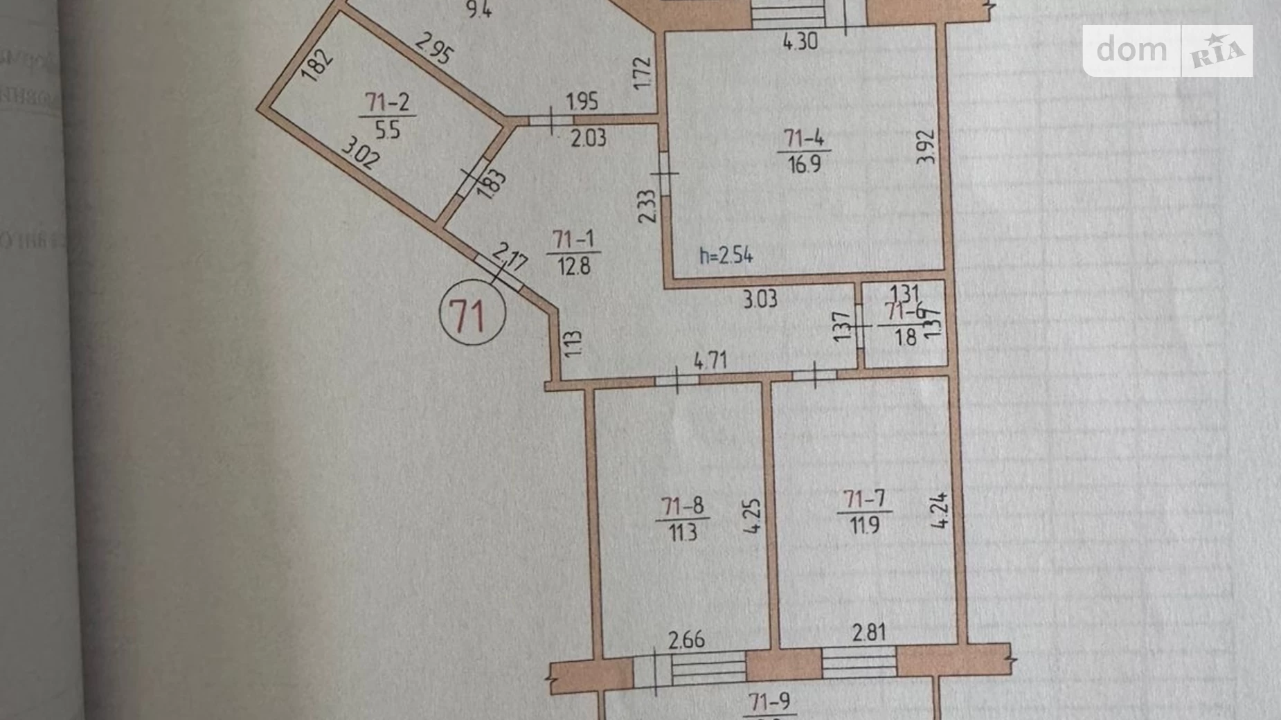 Продается 3-комнатная квартира 74.4 кв. м в Николаеве, цена: 44500 $ - фото 2