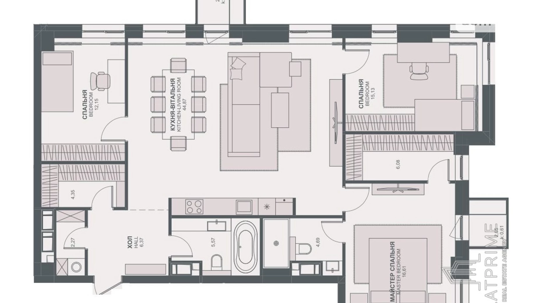 Продается 3-комнатная квартира 120 кв. м в Киеве, ул. Василия Тютюнника, 39 - фото 2