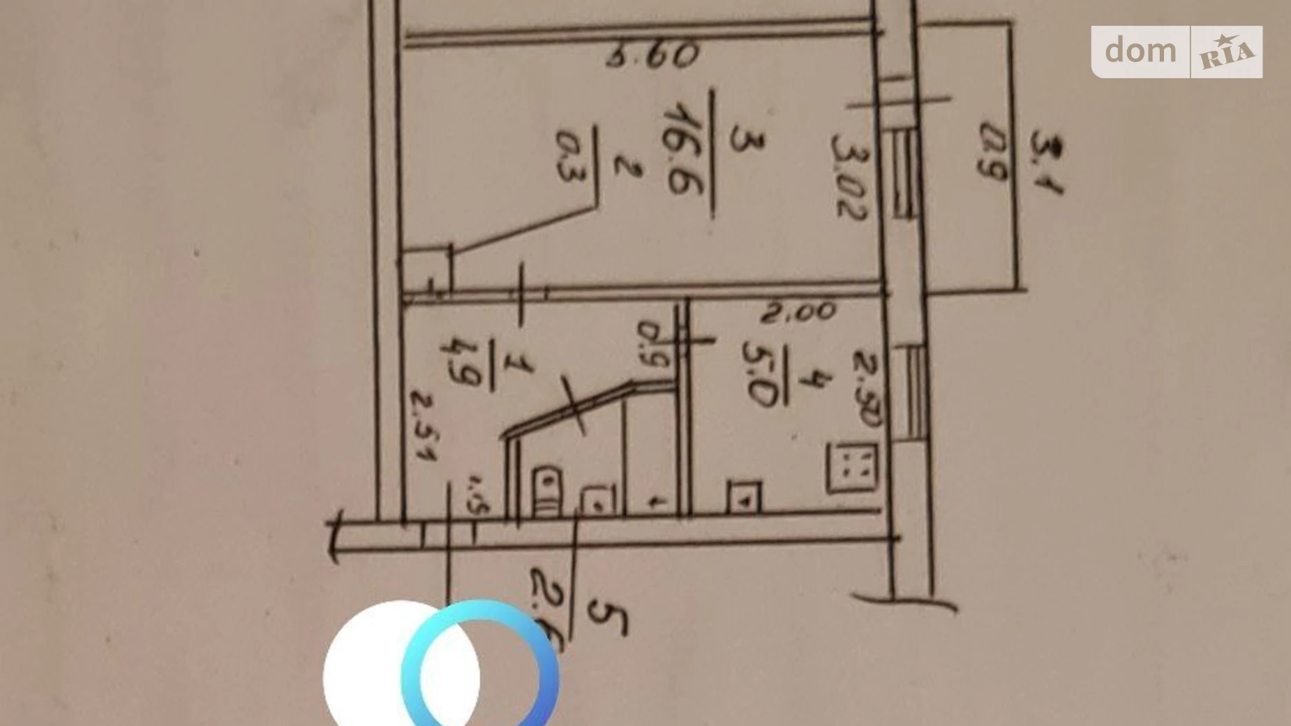 Продается 1-комнатная квартира 30.3 кв. м в Николаеве, цена: 15500 $ - фото 3