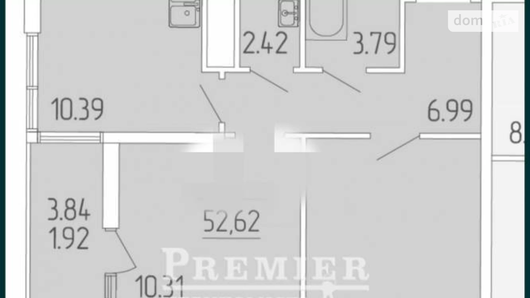 Продается 2-комнатная квартира 53 кв. м в Одессе, ул. Краснова - фото 2