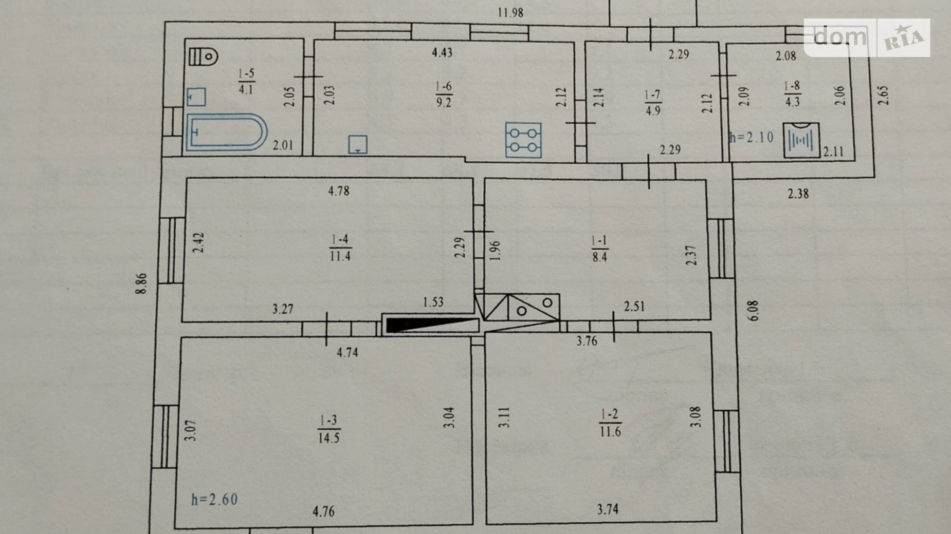 Продается одноэтажный дом 68.4 кв. м с бассейном, цена: 17000 $ - фото 2