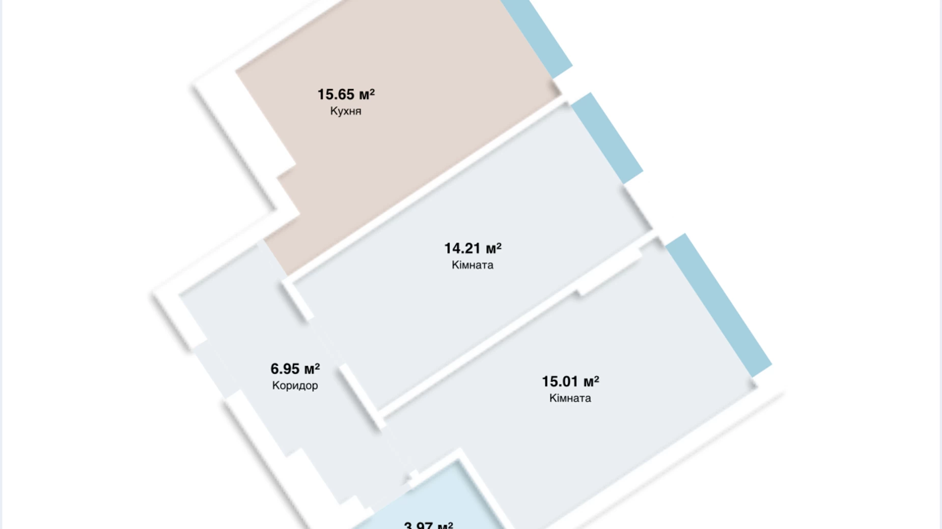 Продается 2-комнатная квартира 56.17 кв. м в Крюковщине, ул. Добрая - фото 4