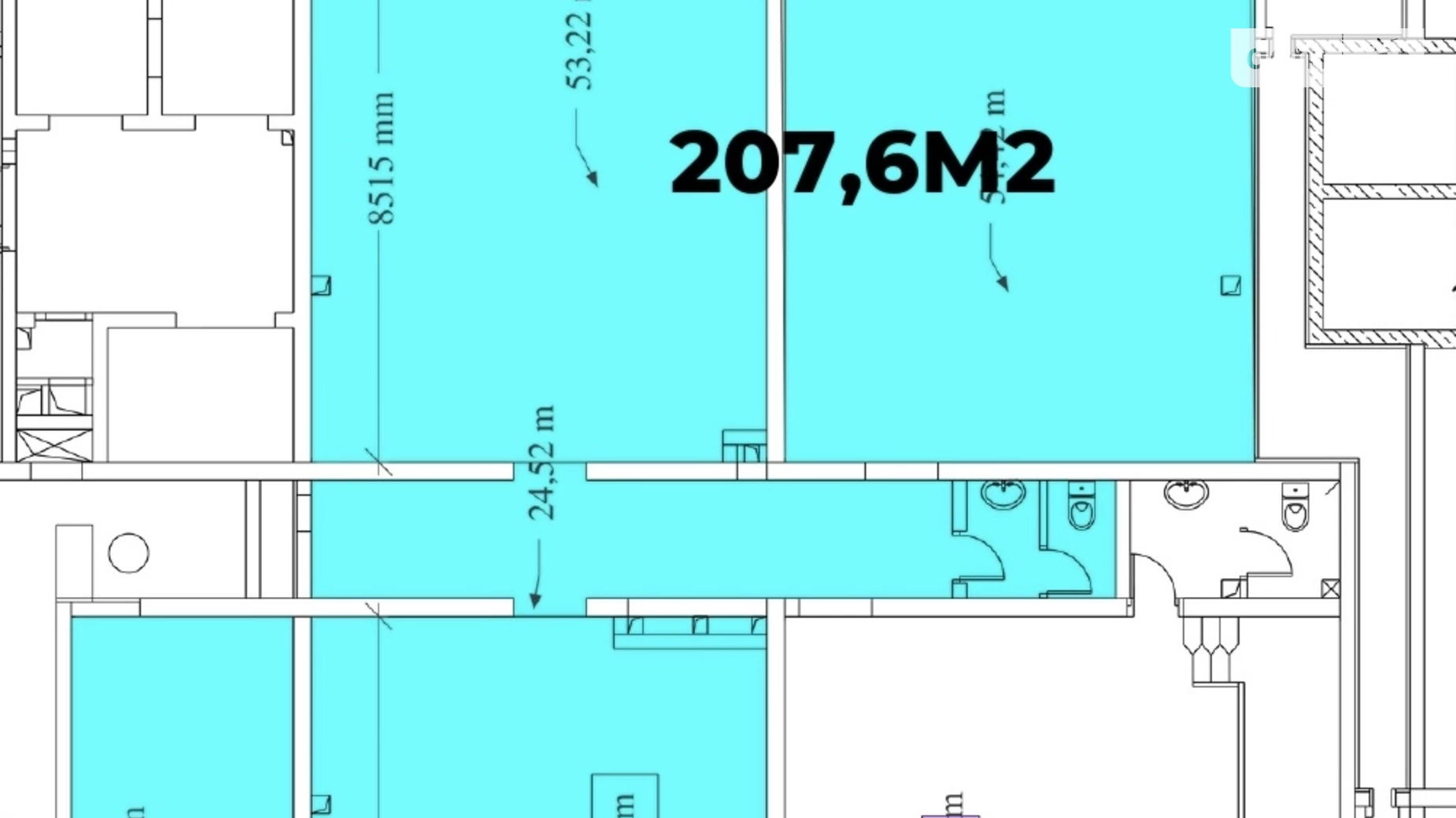 Продается помещения свободного назначения 207.6 кв. м в 25-этажном здании, цена: 269880 $ - фото 3