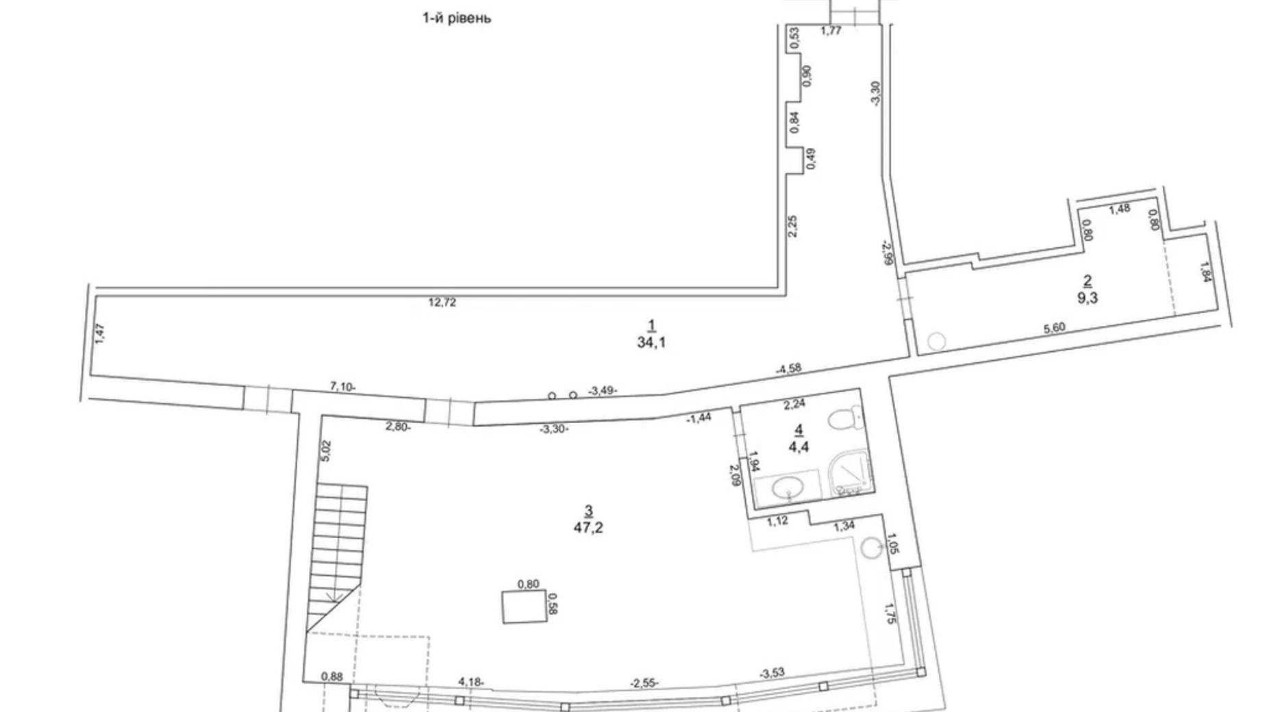 Продается 3-комнатная квартира 118 кв. м в Киеве, наб. Днепровская, 19 - фото 2