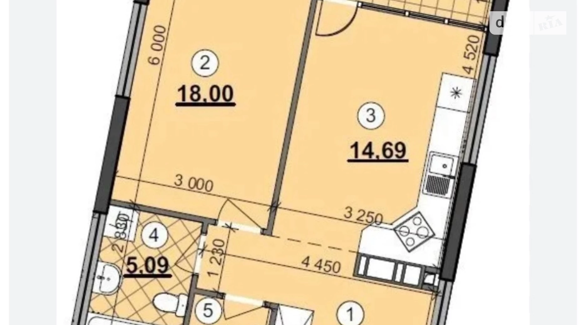 Продается 1-комнатная квартира 55 кв. м в Киеве, ул. Причальная, 14 - фото 2
