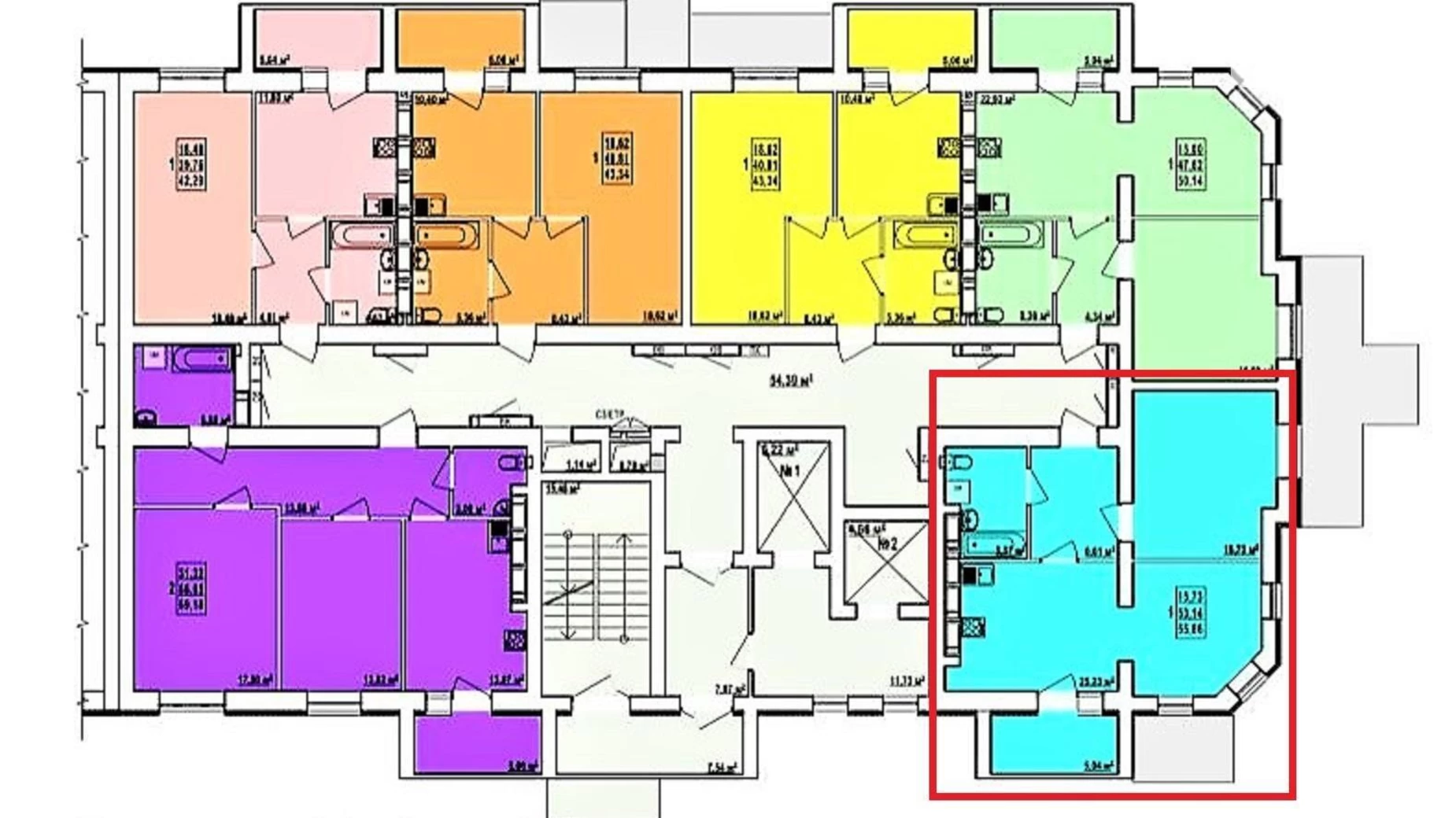 Продається 1-кімнатна квартира 56 кв. м у Харкові, вул. Заливна, 7 - фото 3