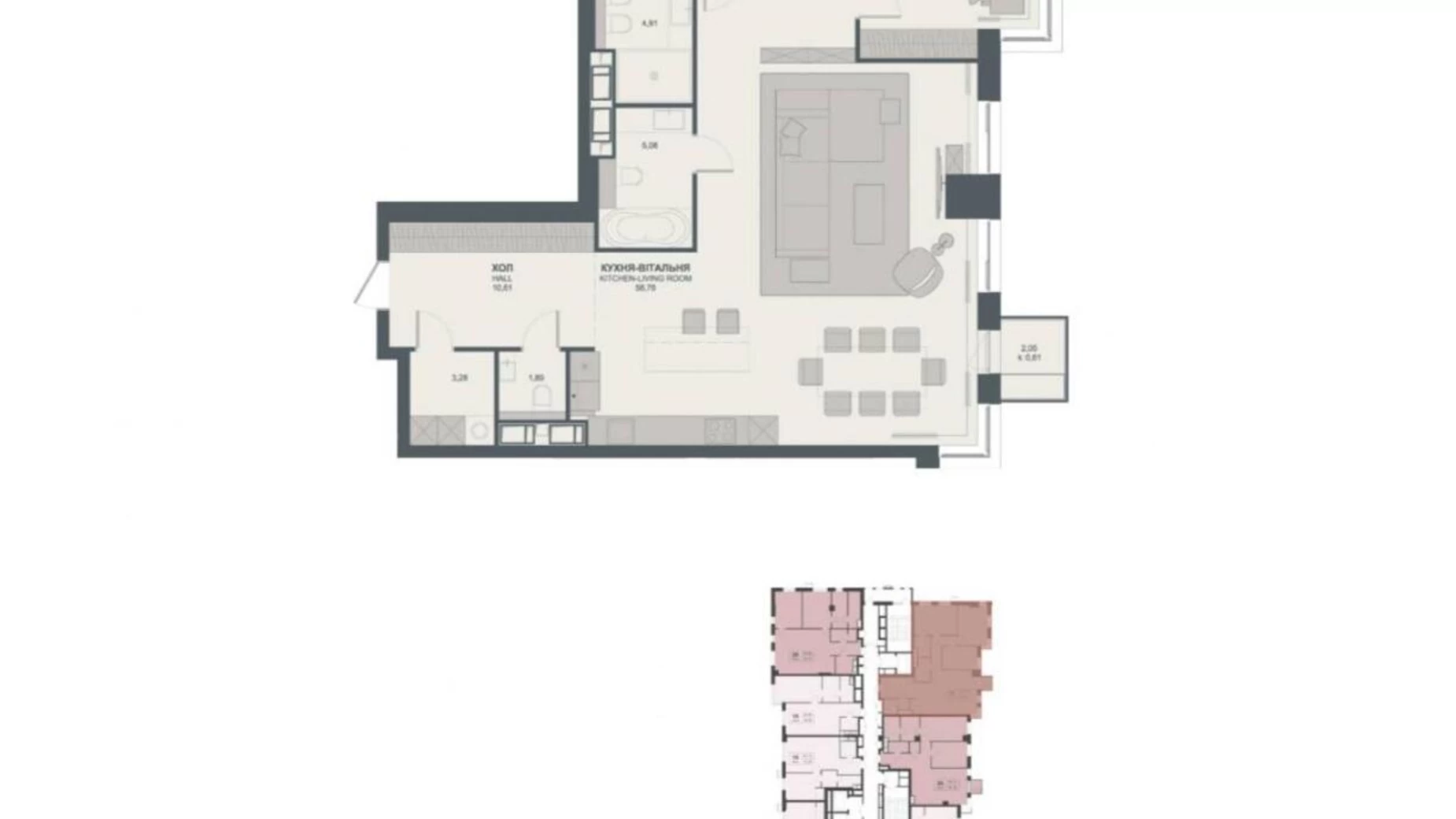 Продается 3-комнатная квартира 123 кв. м в Киеве, ул. Василия Тютюнника, 39/2 - фото 5