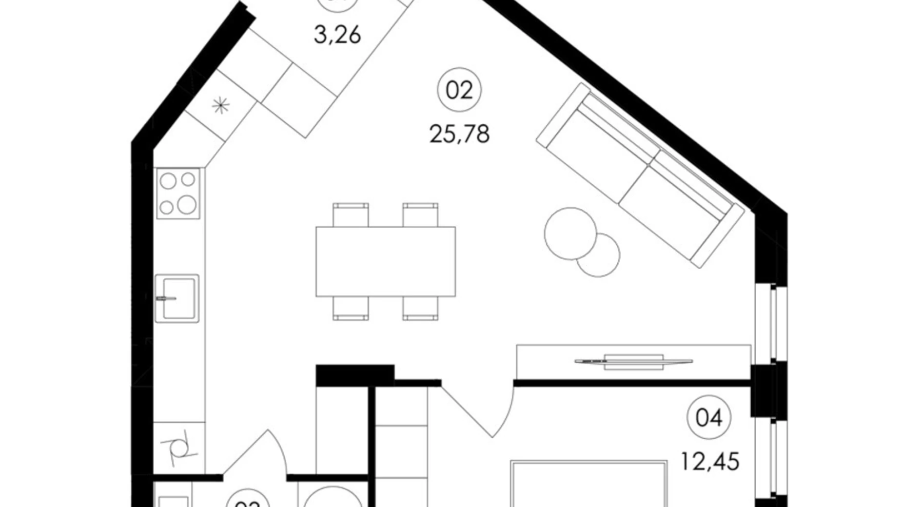Продается 1-комнатная квартира 46 кв. м в Сокольниках,  - фото 2