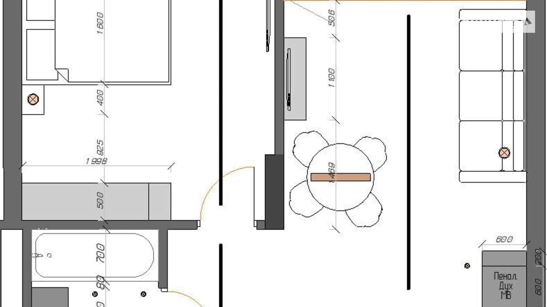 Продается 1-комнатная квартира 42.5 кв. м в Киеве, цена: 85000 $ - фото 2
