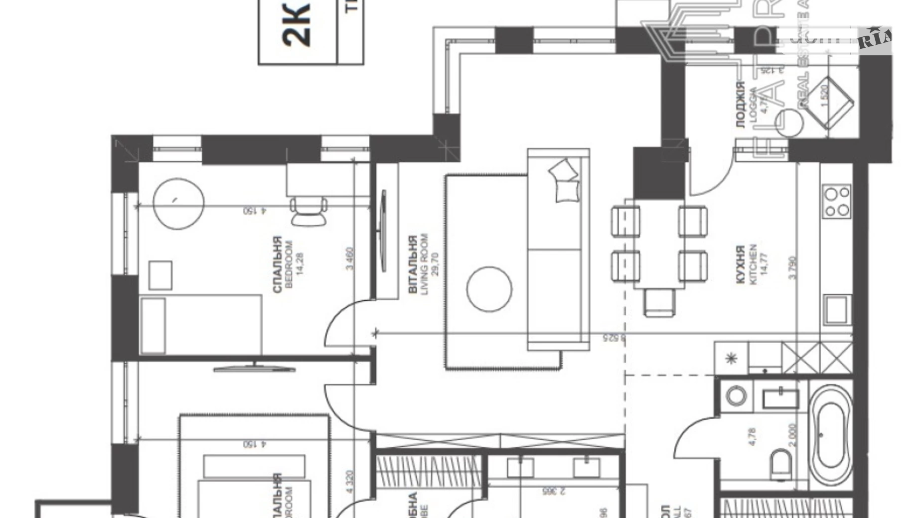 Продается 3-комнатная квартира 108.53 кв. м в Киеве, ул. Василия Тютюнника, 39 - фото 2