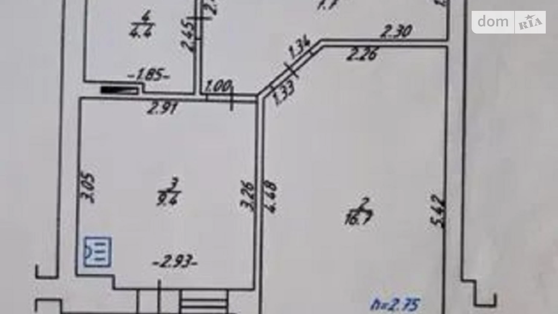Продается 1-комнатная квартира 41 кв. м в Полтаве, ул. Перспективная - фото 3