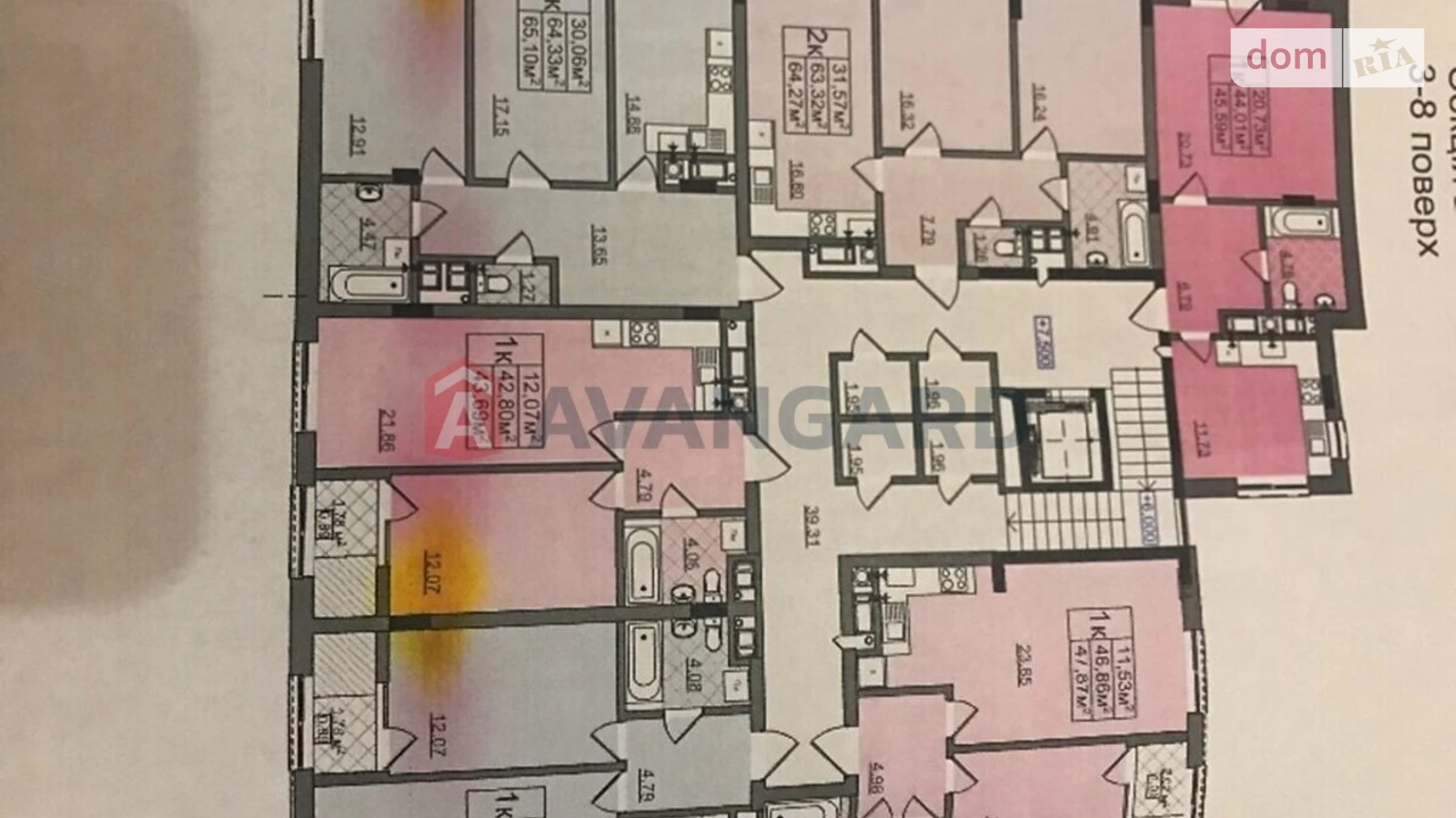 Продається 2-кімнатна квартира 64 кв. м у Львові, цена: 86000 $ - фото 3