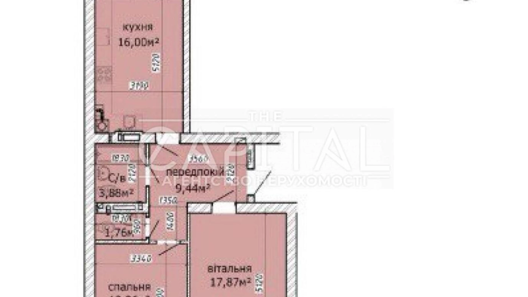 Продается 2-комнатная квартира 66 кв. м в Киеве, ул. Метрологическая, 15 - фото 3