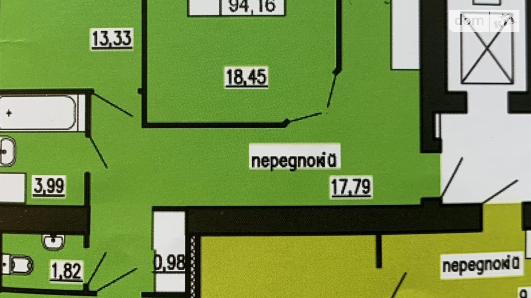 3-комнатная квартира 94.16 кв. м в Тернополе, ул. Троллейбусная - фото 2