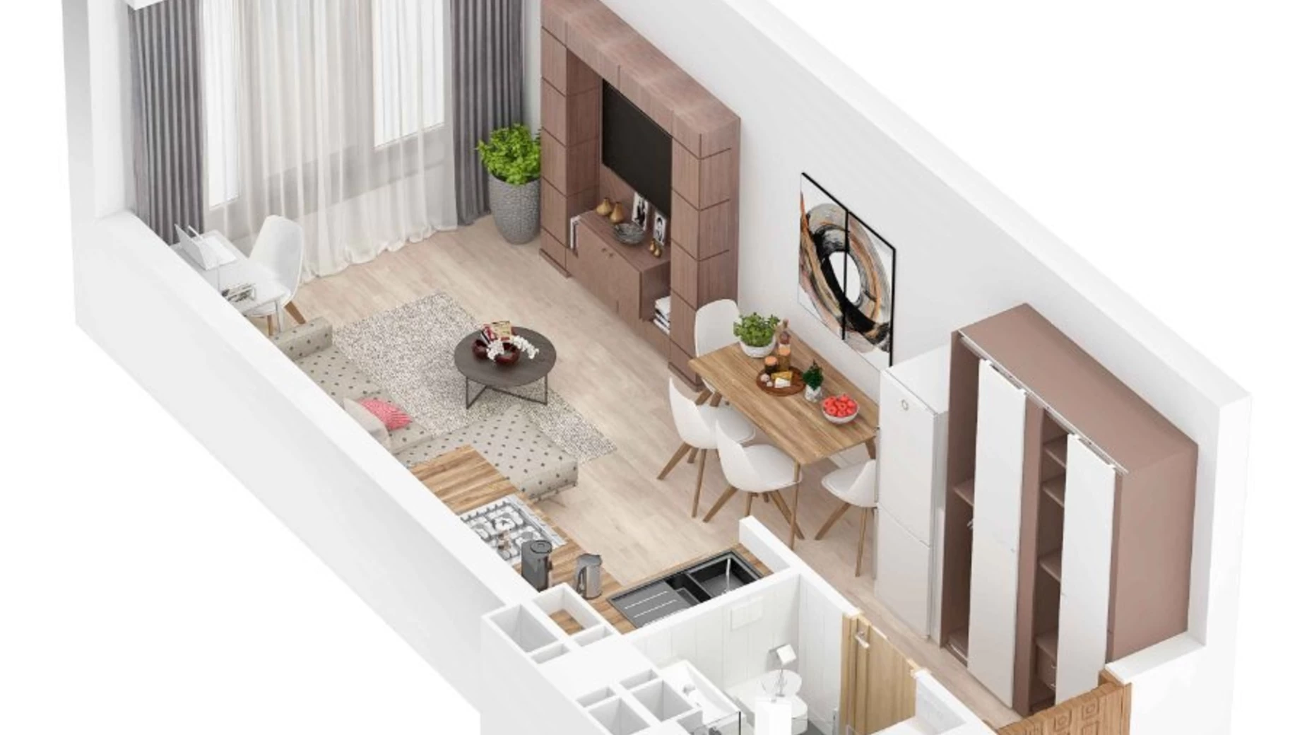 Продається 1-кімнатна квартира 37.6 кв. м у Ужгороді, пров. Вербний, 2А - фото 3