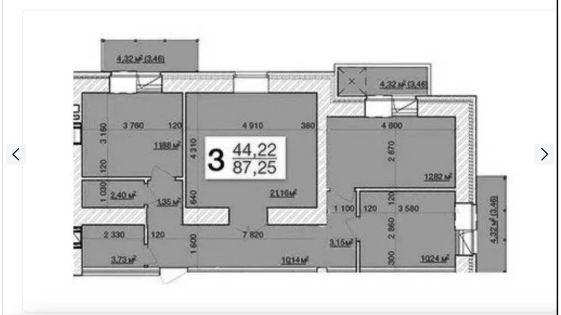 Продается 3-комнатная квартира 87.25 кв. м в Житомире, ул. Героев Чернобыля, 6 - фото 2