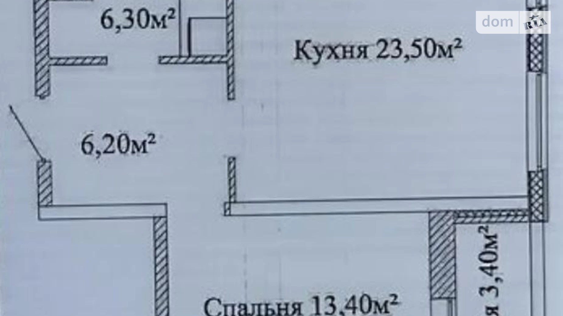 Продается 1-комнатная квартира 52 кв. м в Одессе, ул. Жаботинского, 54А корпус 6 - фото 2
