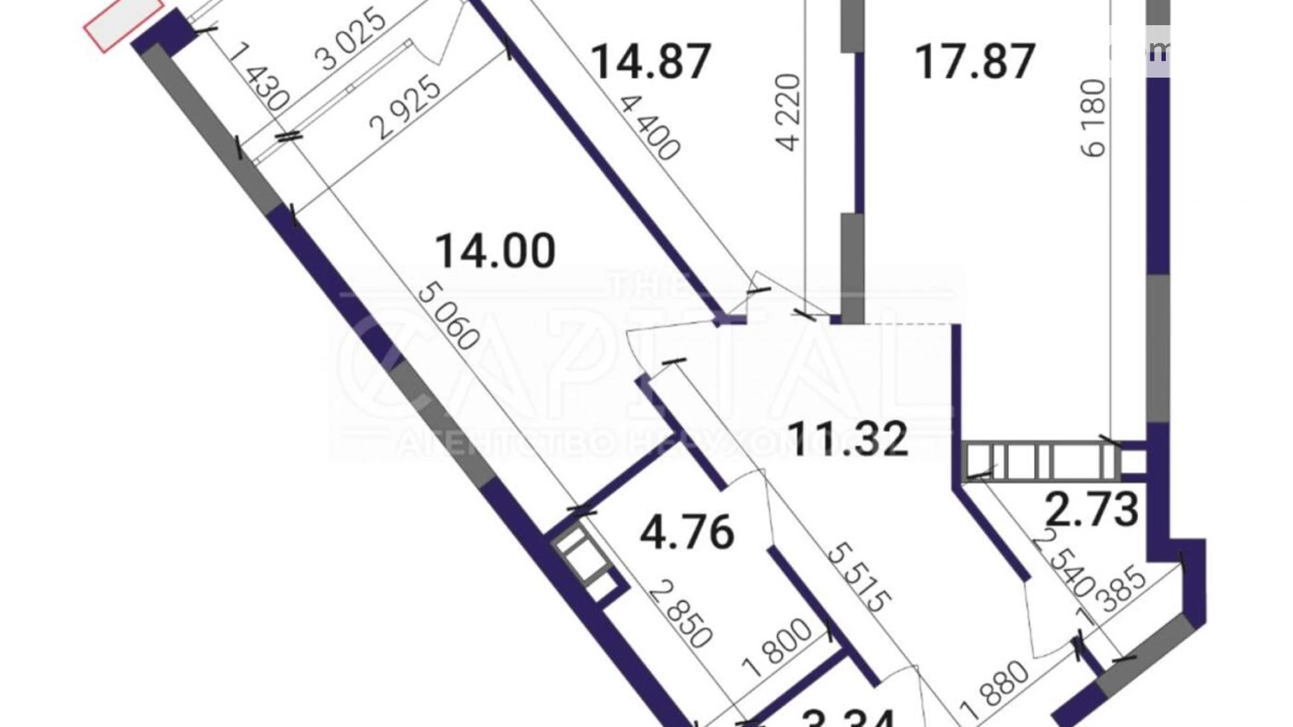 Продается 2-комнатная квартира 74 кв. м в Киеве, наб. Днепровская - фото 2