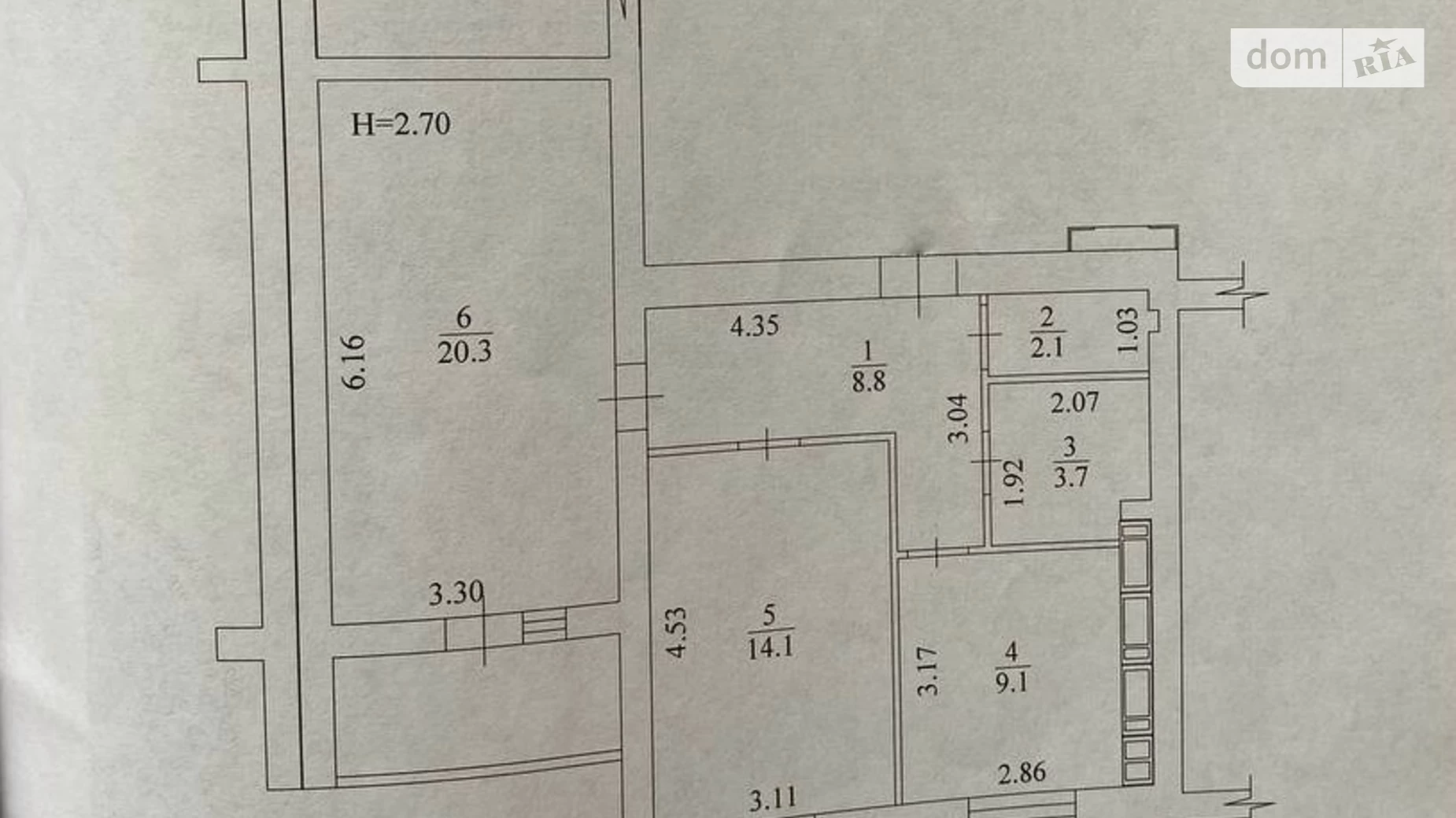 Продается 2-комнатная квартира 60.1 кв. м в Харькове, цена: 47000 $ - фото 2