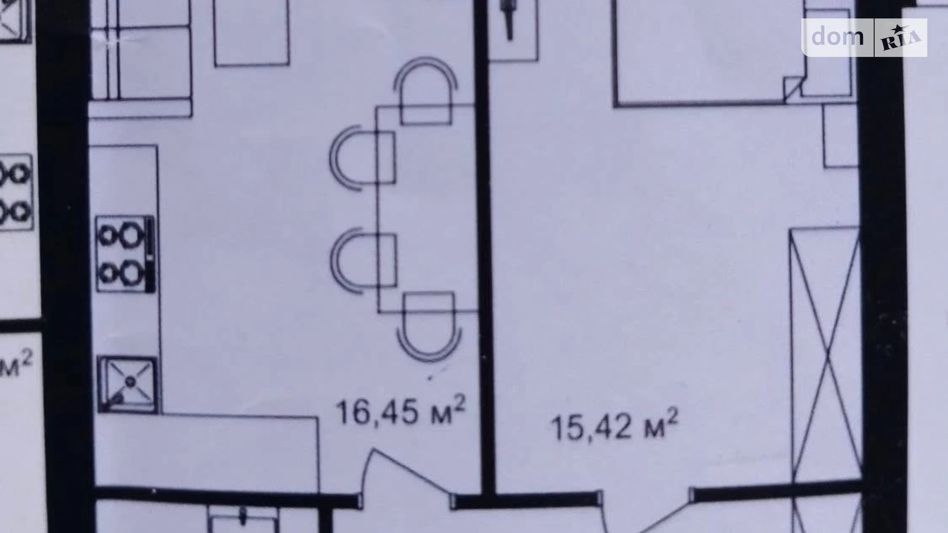 1-комнатная квартира 45.3 кв. м в Тернополе, цена: 45300 $ - фото 2