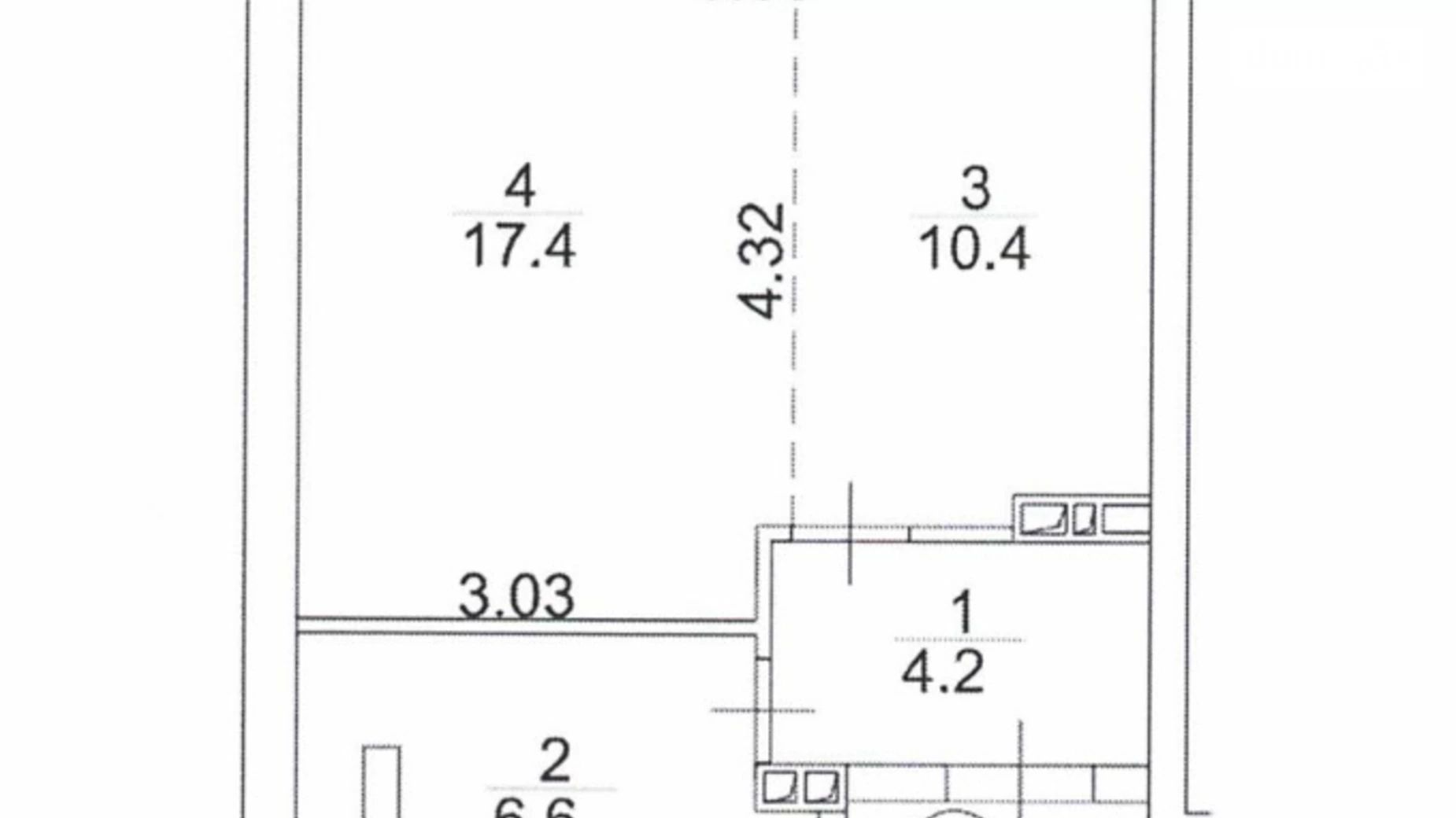 Продается 1-комнатная квартира 38.6 кв. м в Гостомеле, ул. Свято-Покровская(Ленина), 73Г - фото 4