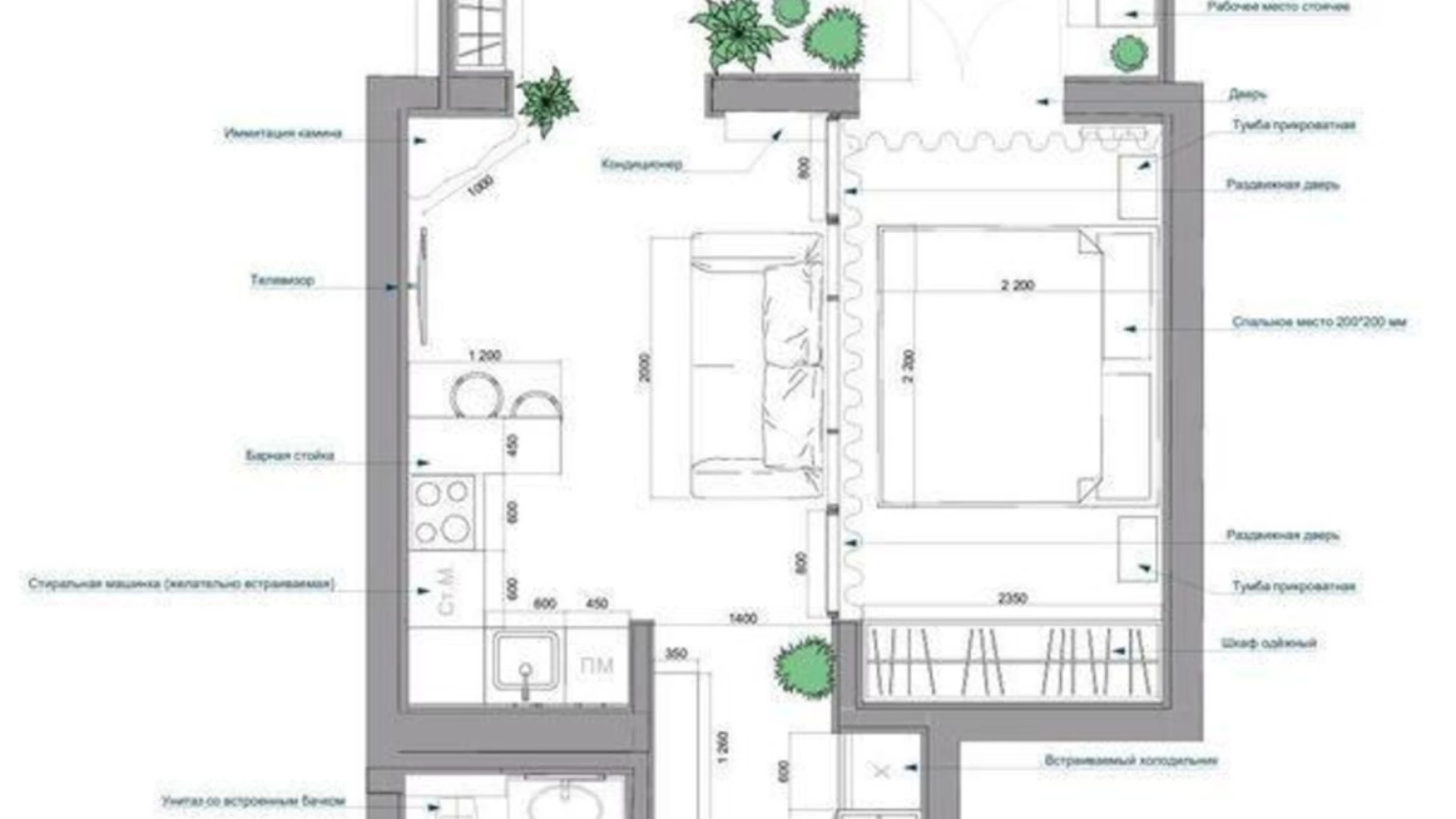 Продается 1-комнатная квартира 65 кв. м в Киеве, пер. Павла Ли(Московский (Жуляны)), 2Ж - фото 4