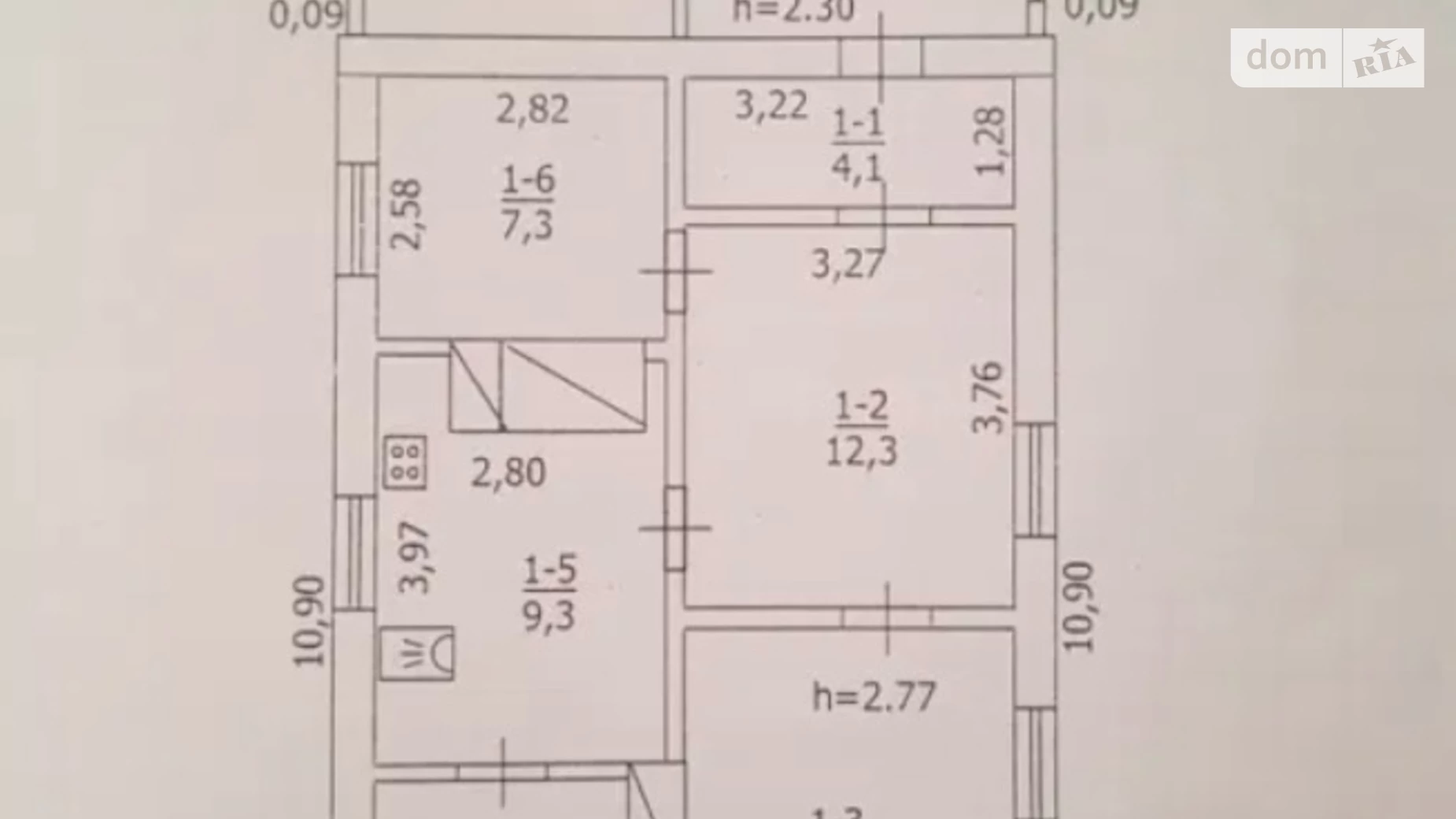 Продається одноповерховий будинок 72.9 кв. м з каміном, цена: 12600 $ - фото 2
