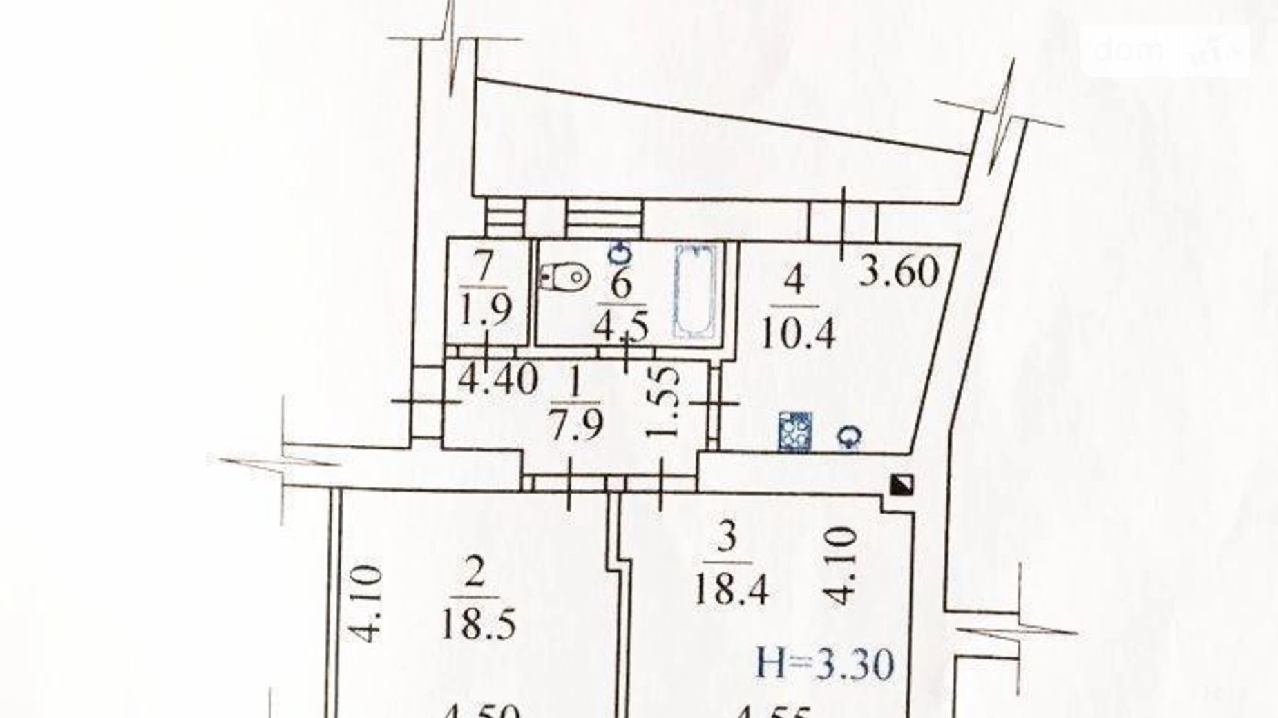 Продається 2-кімнатна квартира 64 кв. м у Харкові, вул. Данилевського, 10 - фото 2