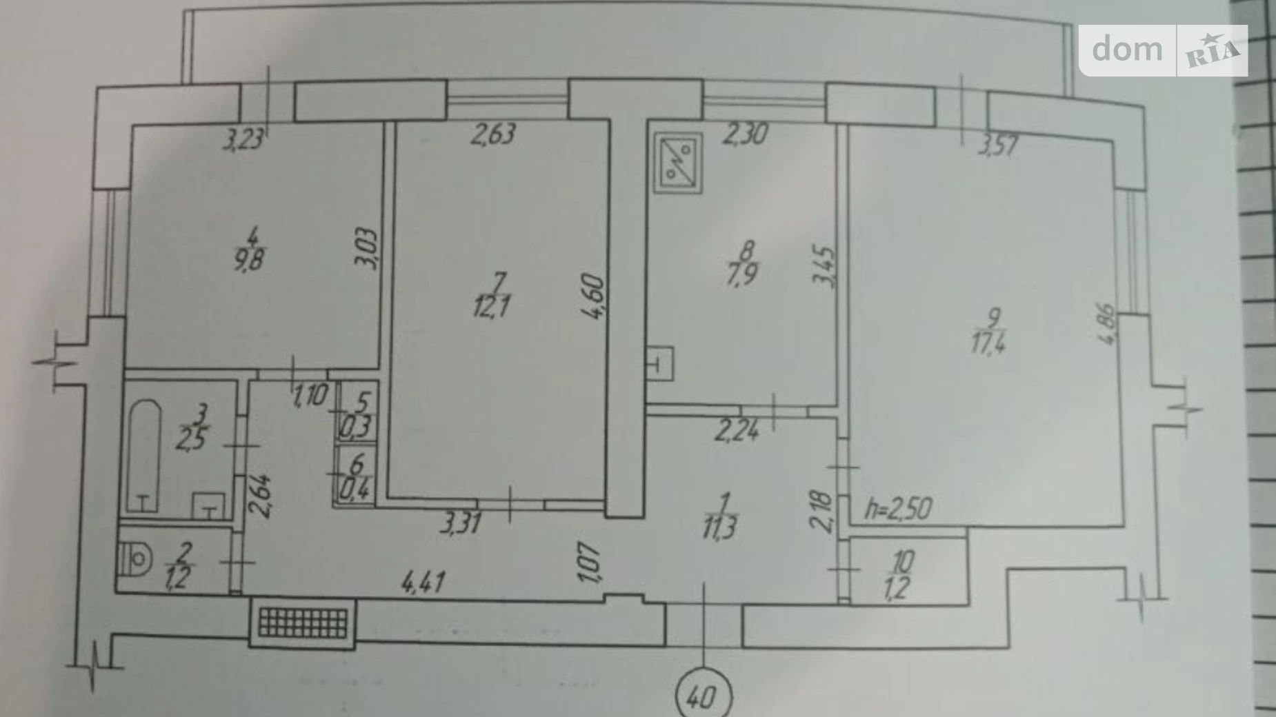 Продається 3-кімнатна квартира 67.3 кв. м у Рівному, вул. Київська, 46 - фото 5