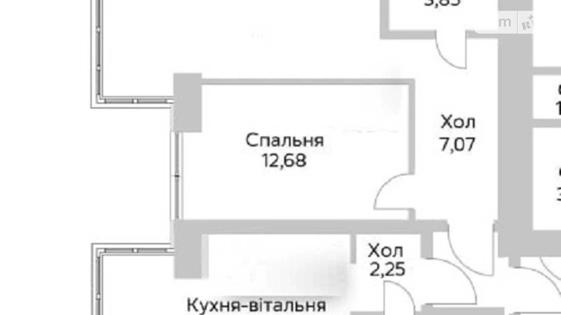 Продається 2-кімнатна квартира 63 кв. м у Гостомелі, вул. Соборна, 1 - фото 3