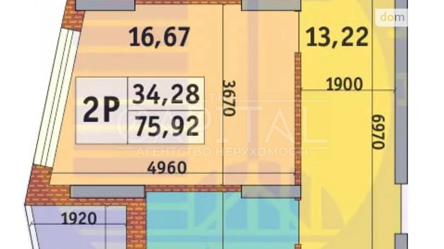 Продается 2-комнатная квартира 75.6 кв. м в Киеве, ул. Редчинская, 3 - фото 2