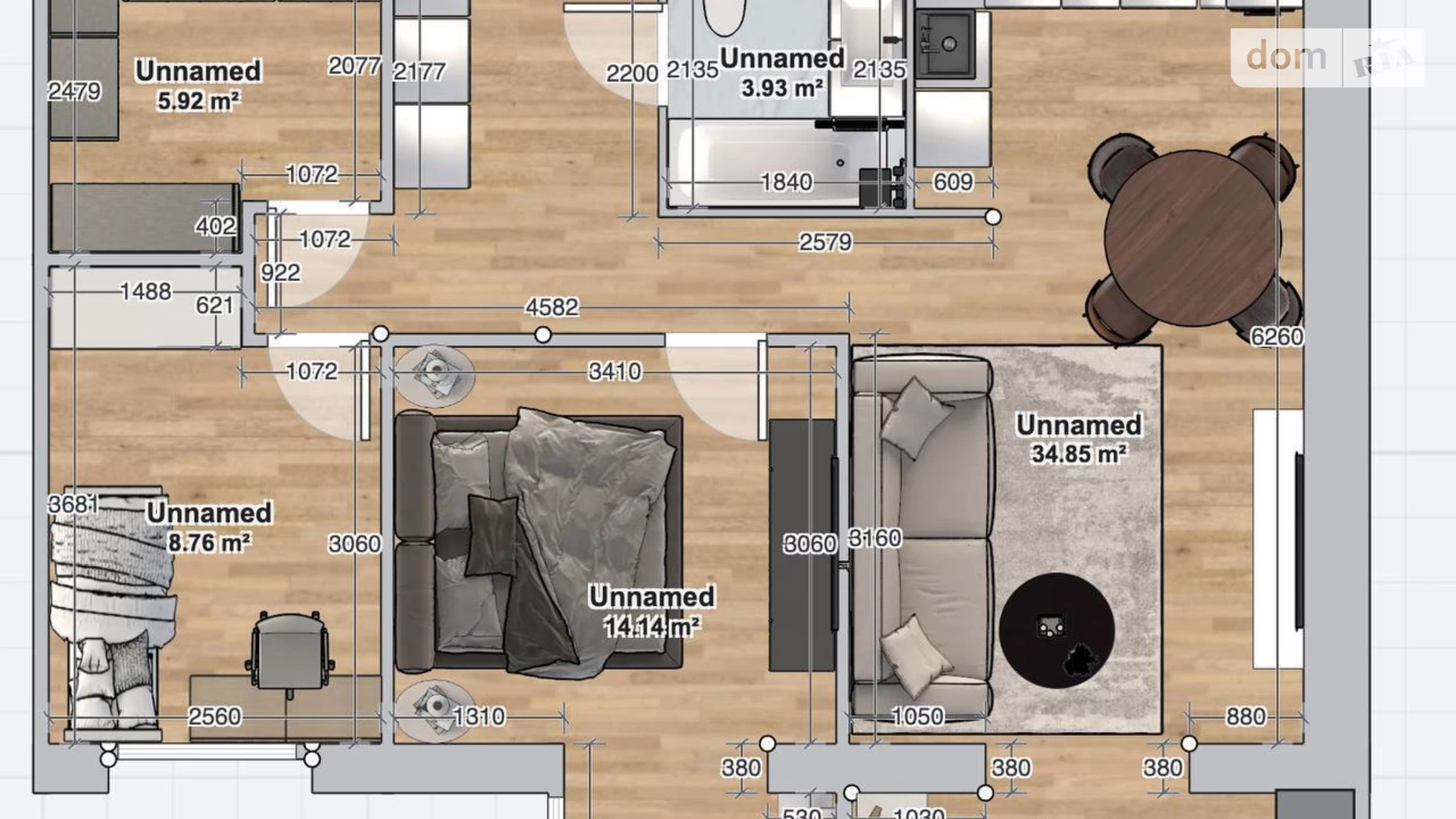 Продается 2-комнатная квартира 69.6 кв. м в Слобожанском, ул. Семейная - фото 2