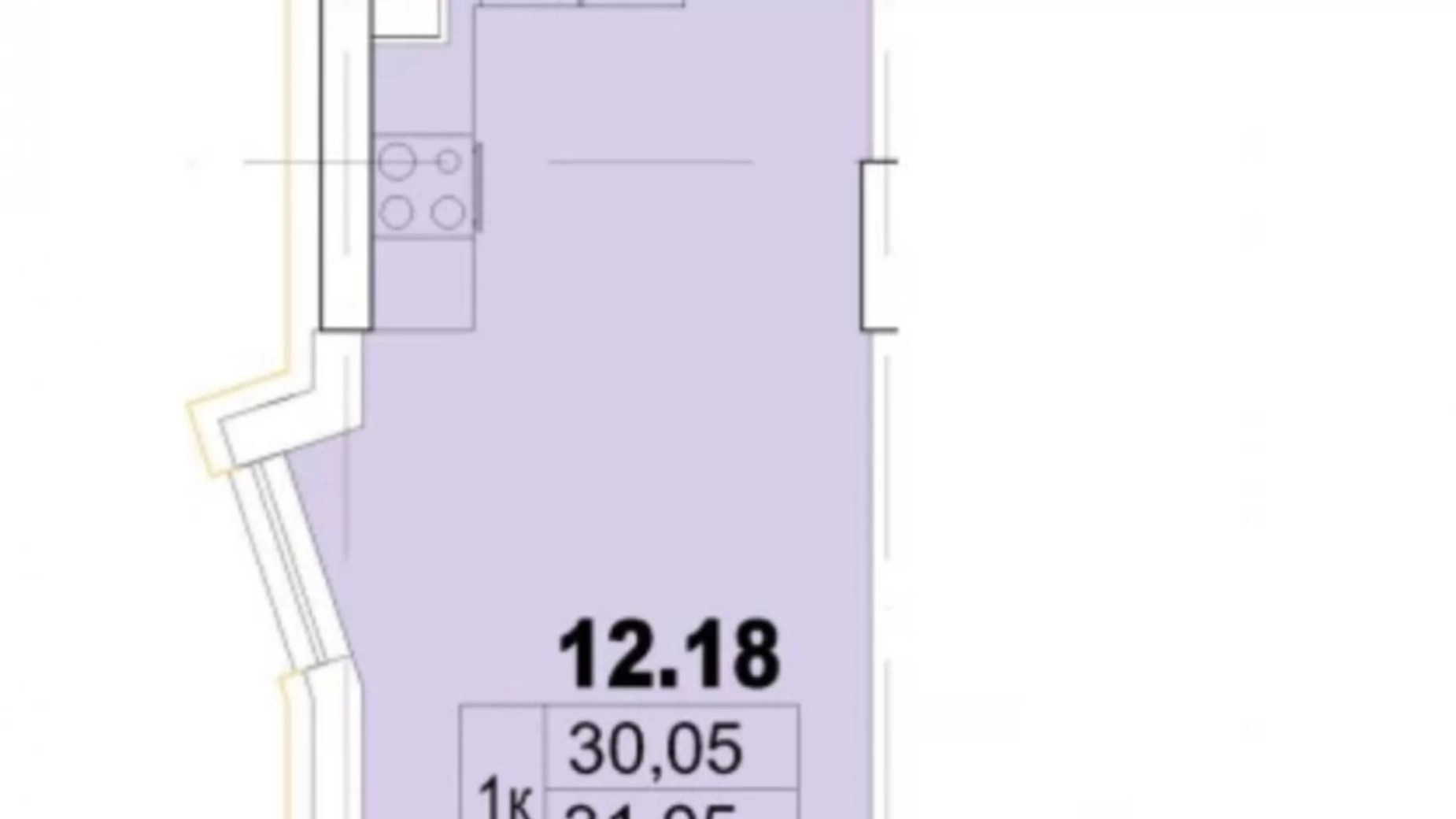 Продается 1-комнатная квартира 31 кв. м в Одессе, ул. Чубаевская, 1 - фото 2