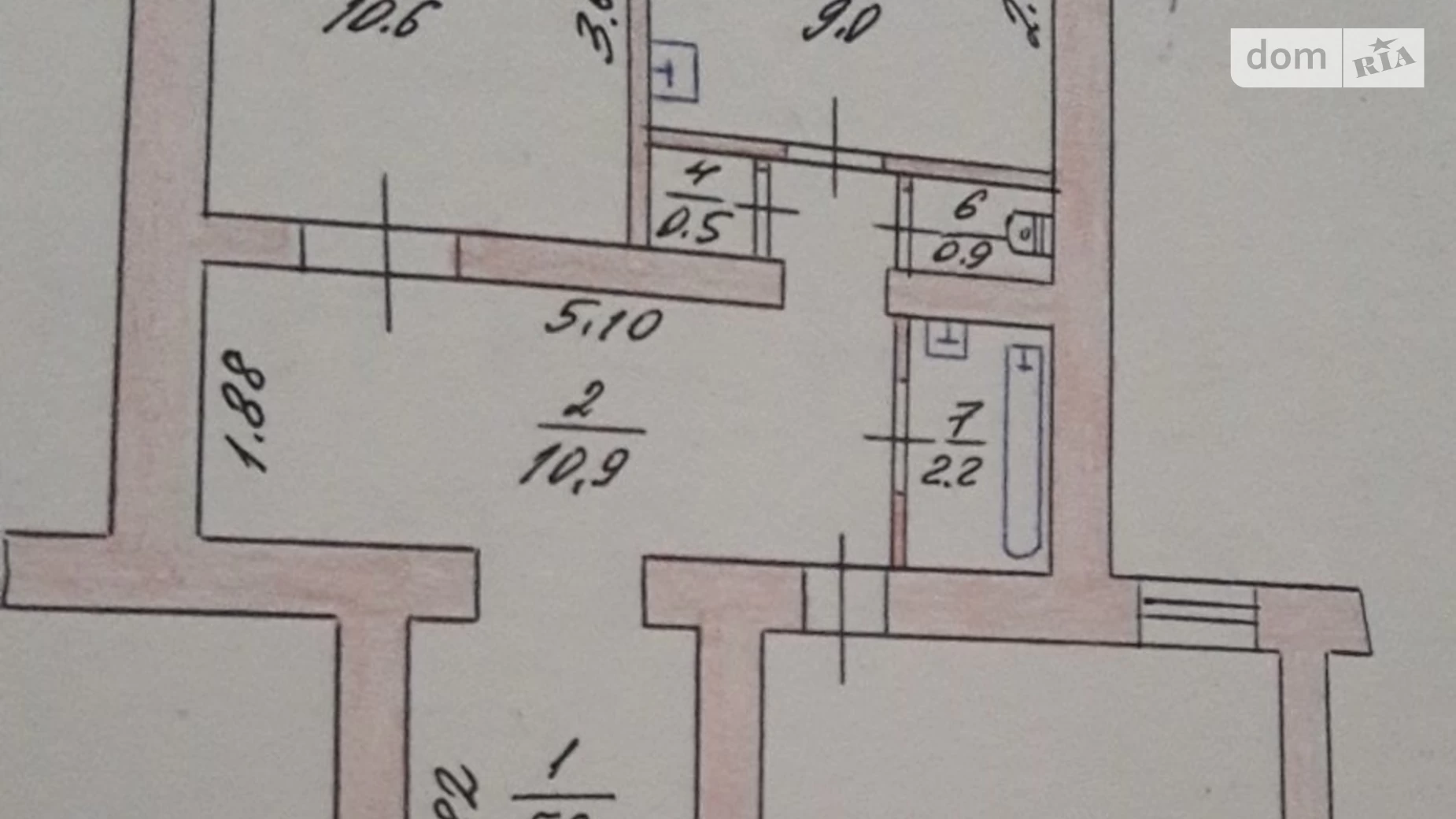 Продається 2-кімнатна квартира 55.2 кв. м у Хмельницькому, цена: 52000 $ - фото 2
