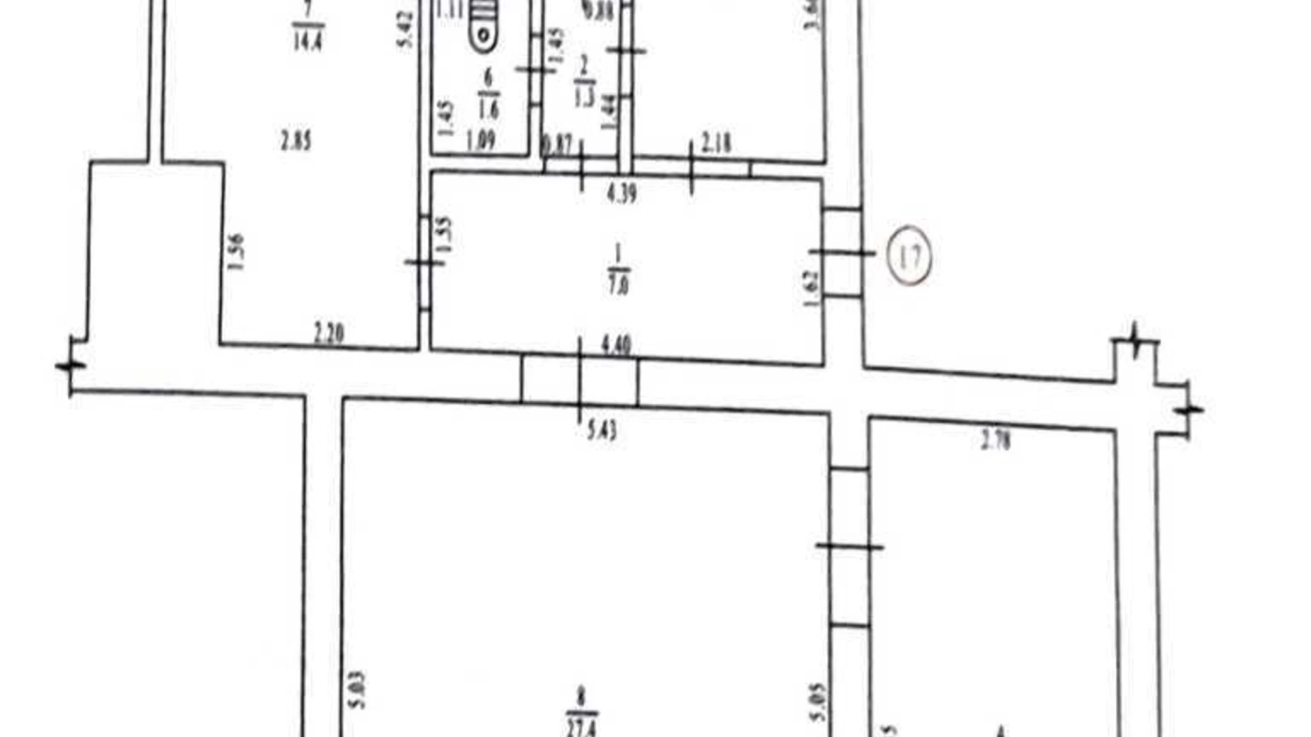 Продается 3-комнатная квартира 80 кв. м в Полтаве, ул. Кукоби Анатолия, 47 - фото 2