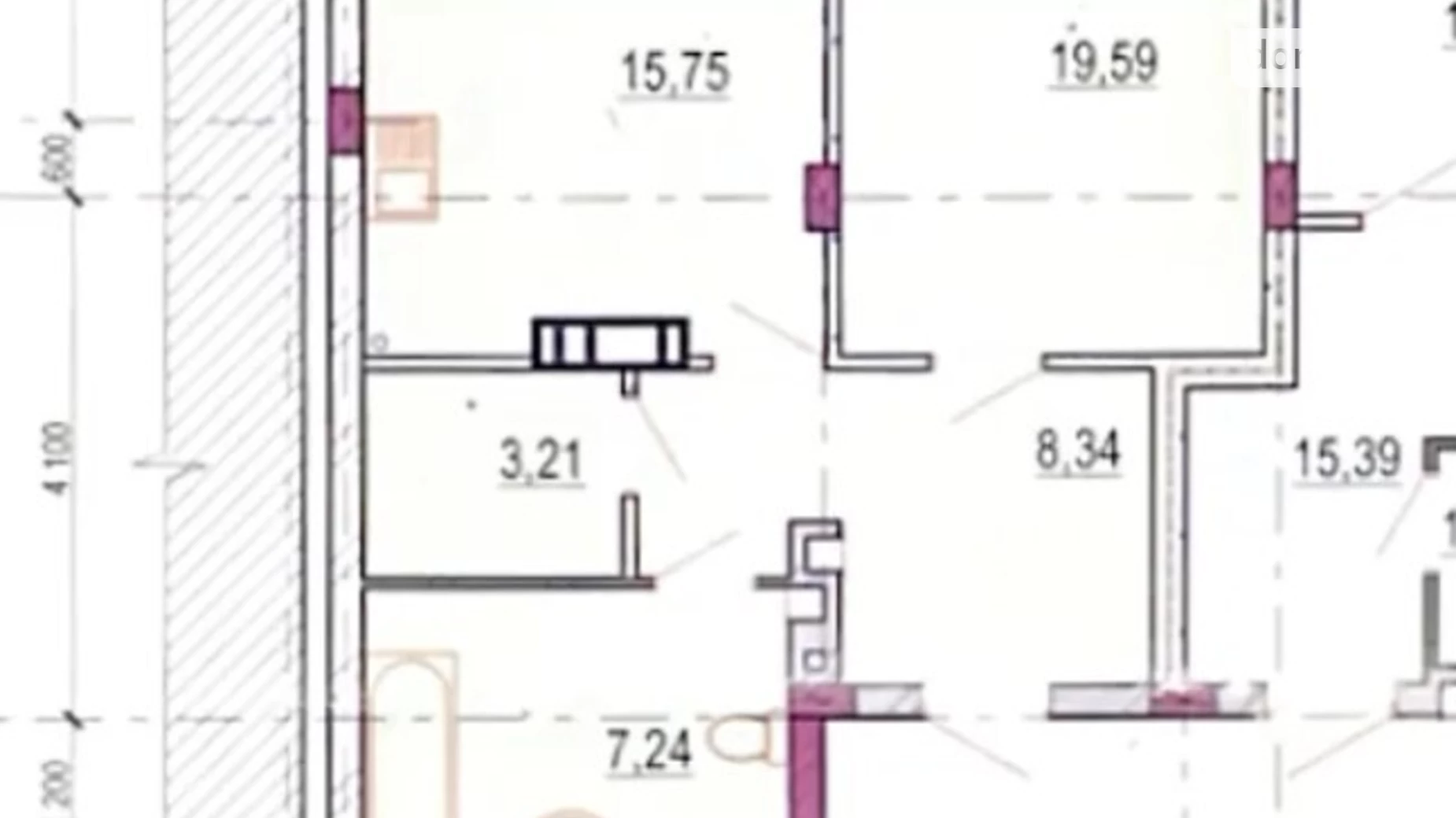 Продается 1-комнатная квартира 58 кв. м в Виннице, пл. Ивана Богуна, 27А - фото 2
