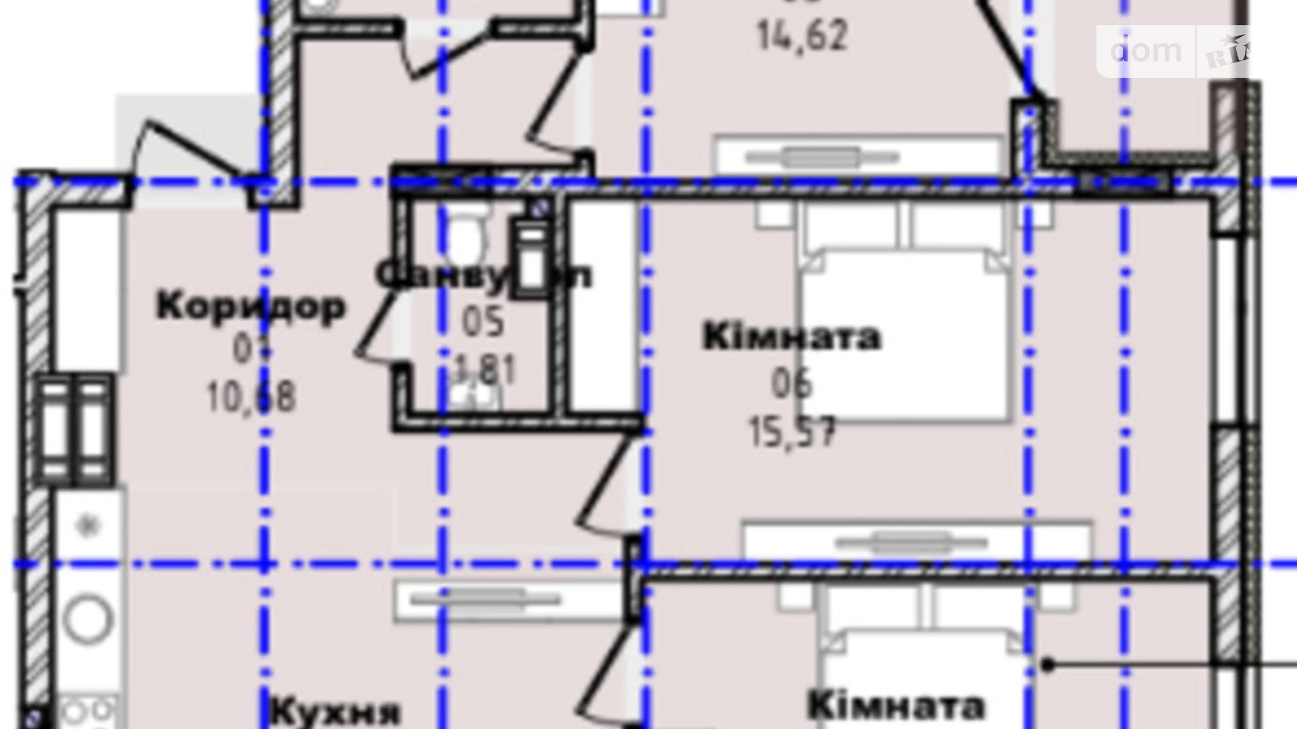 Продается 3-комнатная квартира 81.6 кв. м в Ужгороде, ул. Гленца, 4 - фото 4