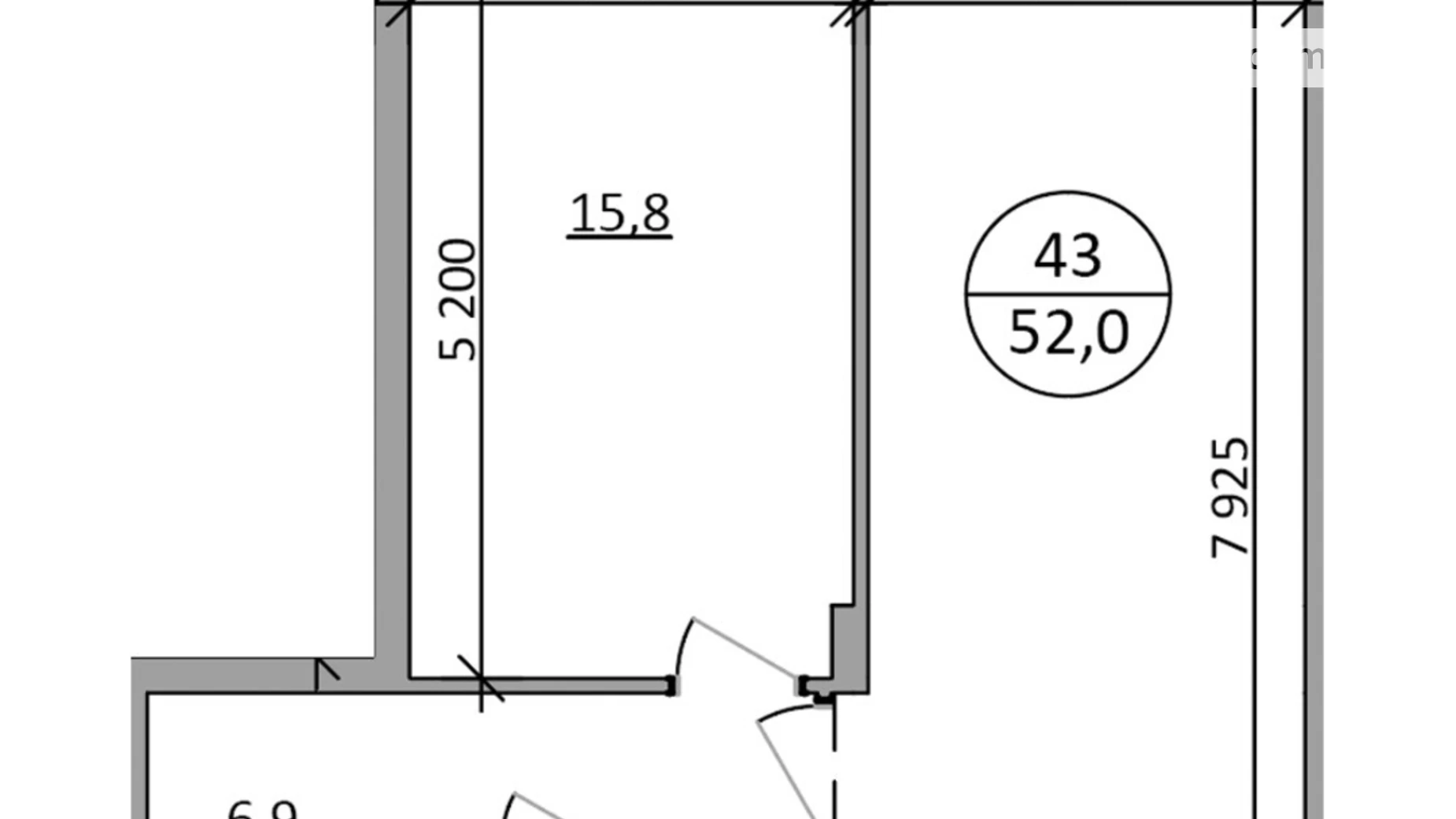 Продается 1-комнатная квартира 52 кв. м в Брюховичах, ул. Львовская, 92 - фото 5