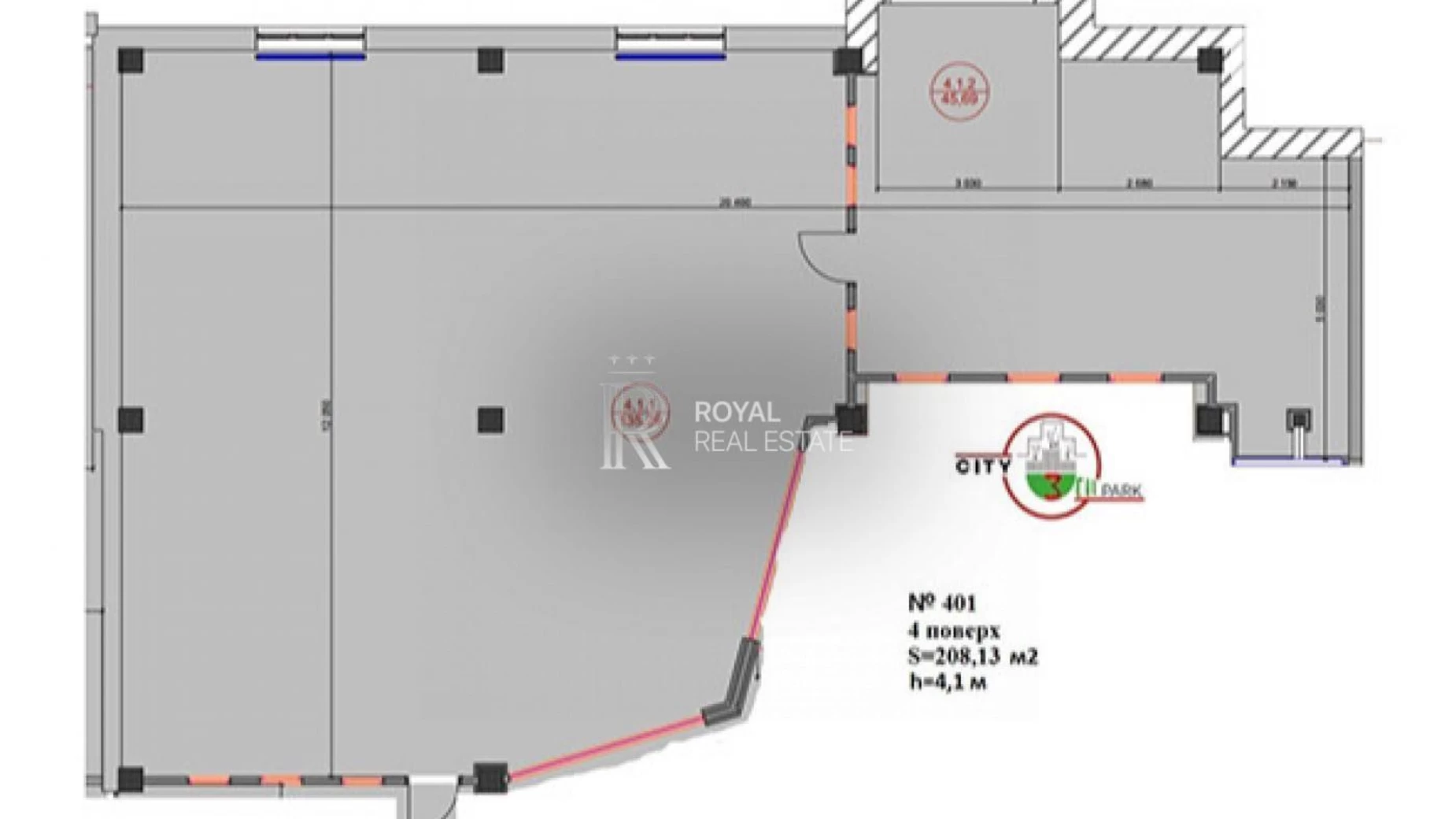 Сдается в аренду офис 208 кв. м в бизнес-центре, цена: 2250 $ - фото 4