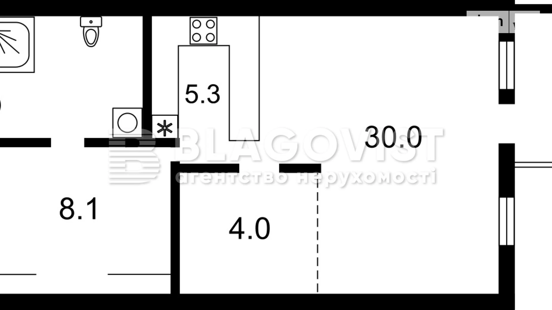 Продается 1-комнатная квартира 52 кв. м в Киеве, ул. Жилянская, 118 - фото 3