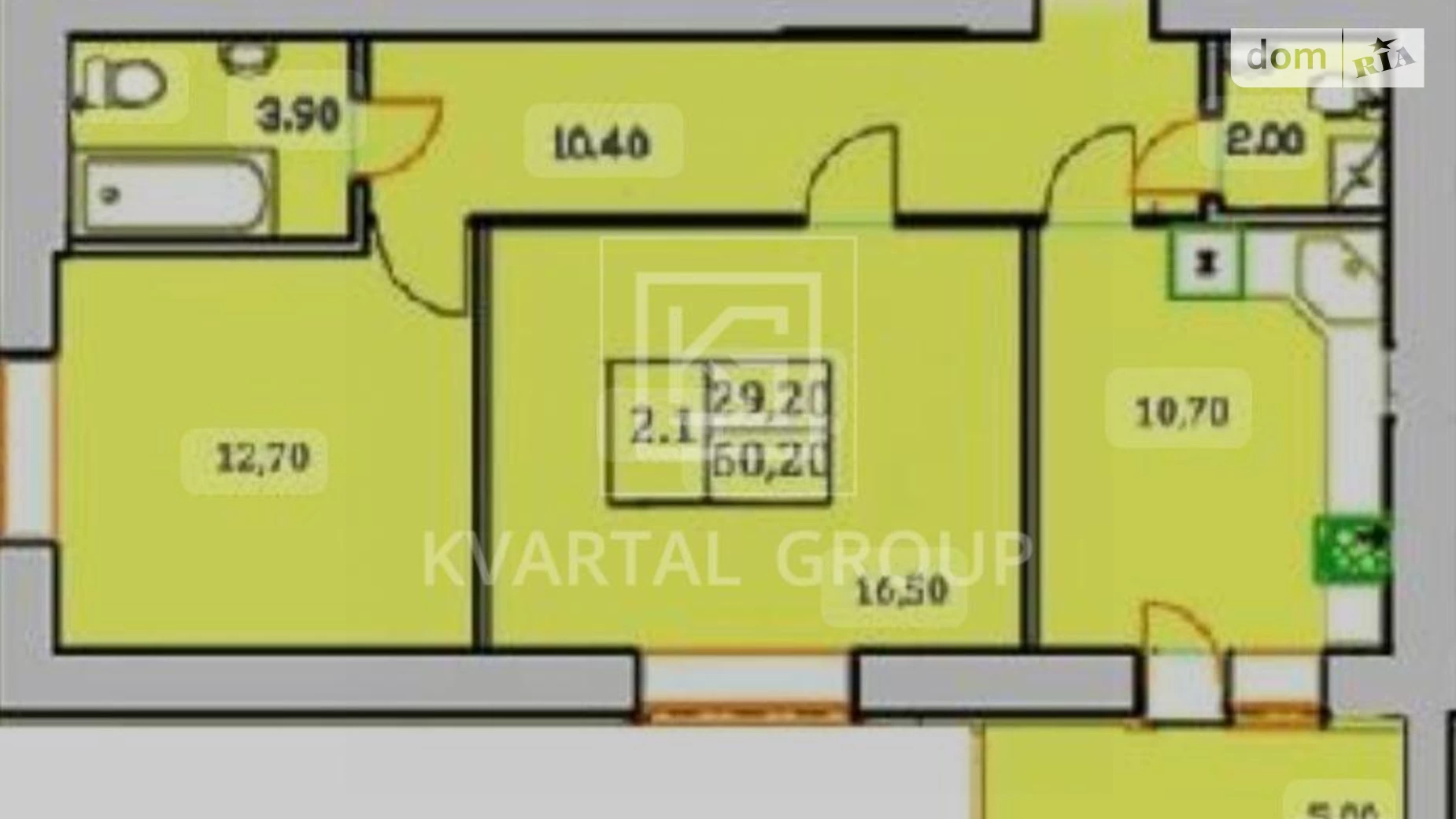 Продається 2-кімнатна квартира 57.7 кв. м у Бучі, цена: 41500 $ - фото 4