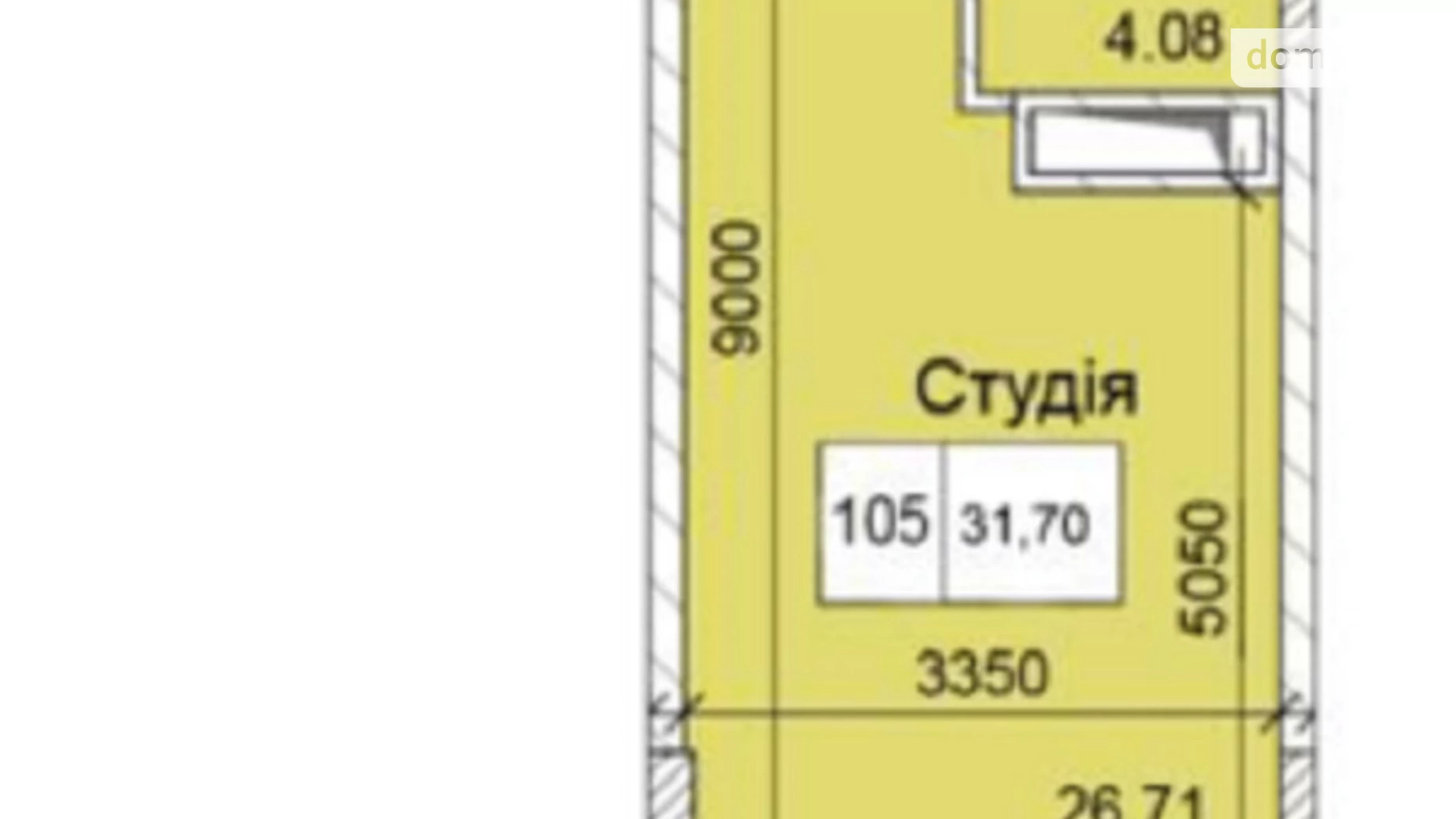 Продается 1-комнатная квартира 31.7 кв. м в Одессе, ул. Академика Сахарова - фото 2