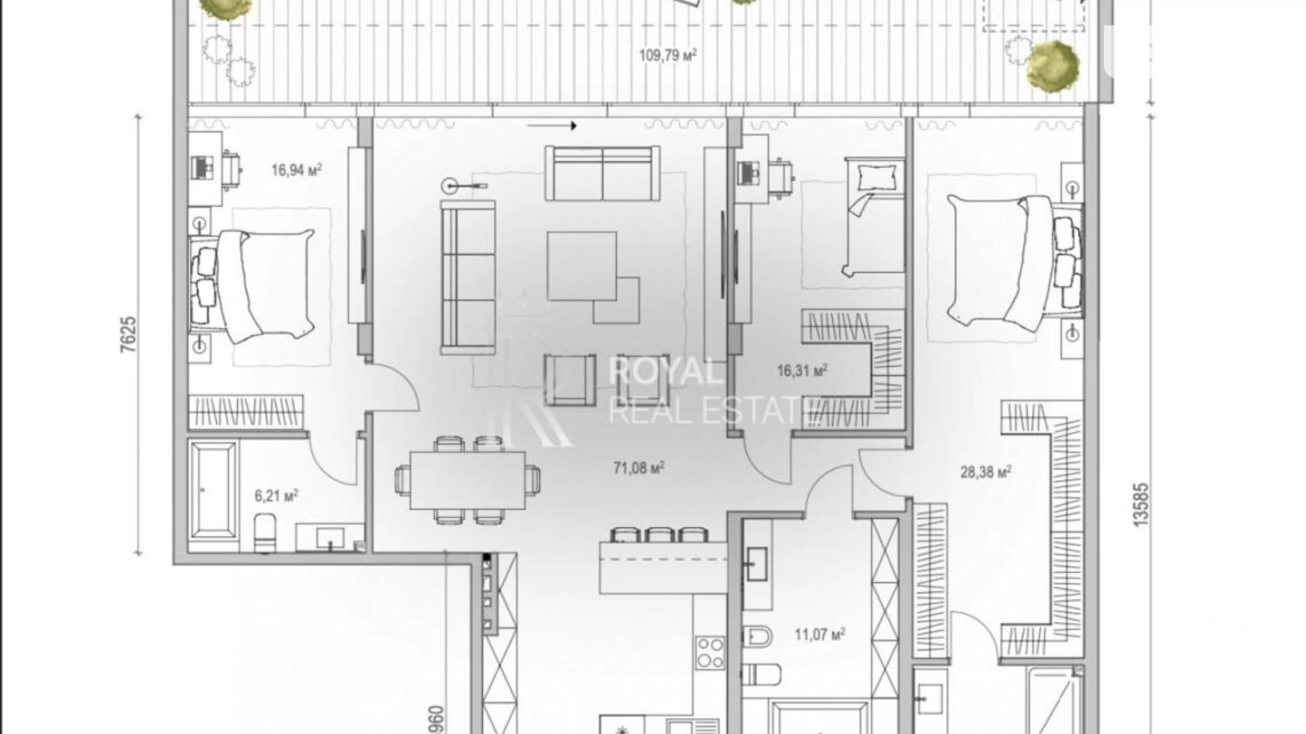 Продається 4-кімнатна квартира 206 кв. м у, цена: 515000 $ - фото 2