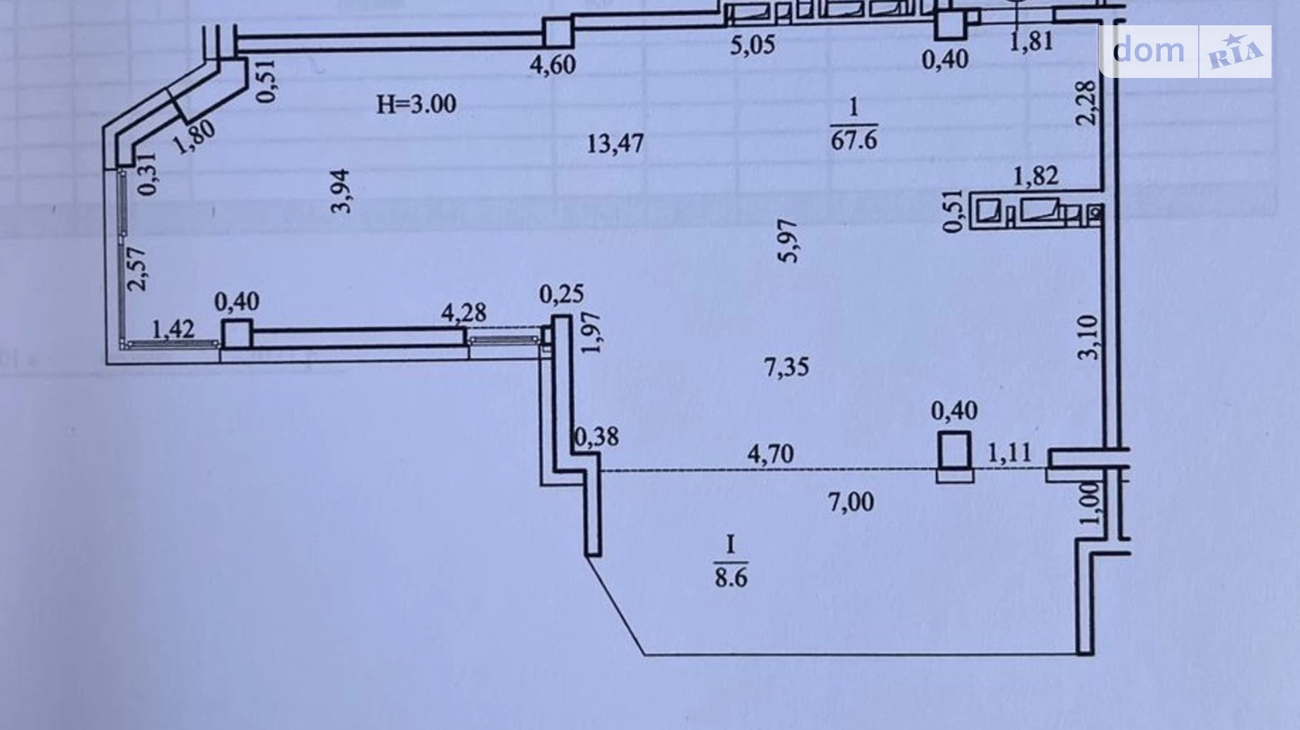 Продається 3-кімнатна квартира 76.2 кв. м у Дніпрі, просп. Науки(Гагаріна), 112А - фото 2