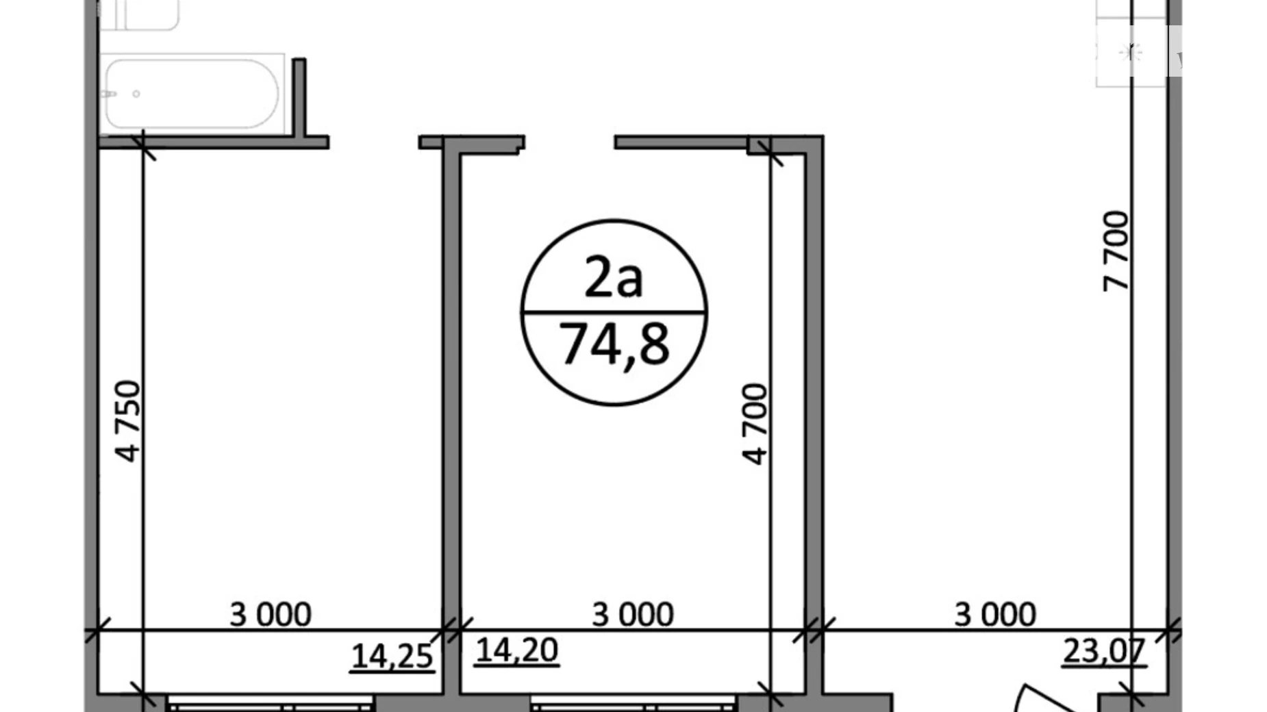Продается 2-комнатная квартира 74.8 кв. м в Басовке, Кольцевая дор. - фото 2