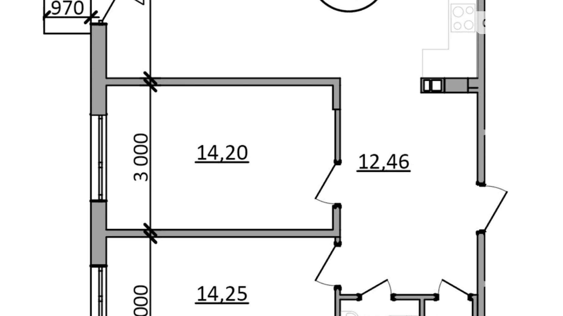 Продается 2-комнатная квартира 76.9 кв. м в Басовке, Кольцевая дор. - фото 2