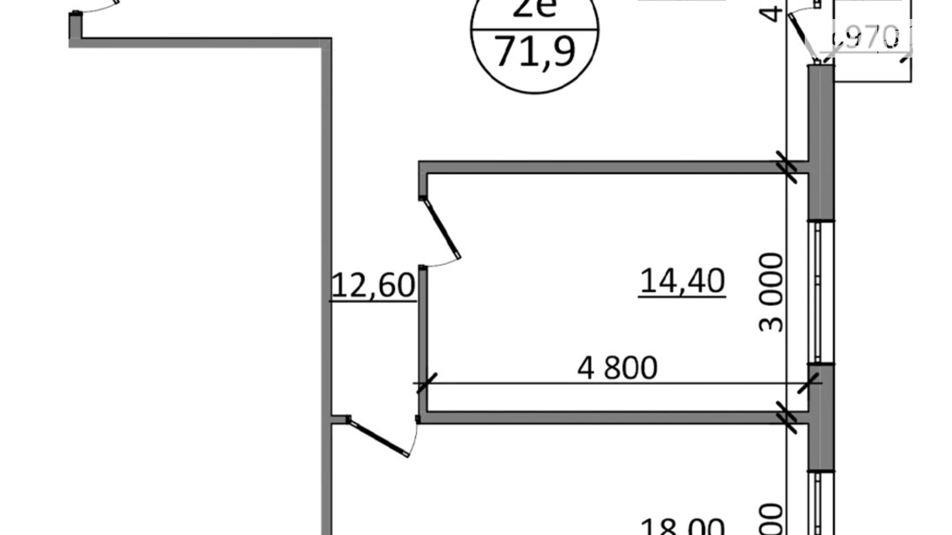 Продается 2-комнатная квартира 71.9 кв. м в Басовке, Кольцевая дор. - фото 2