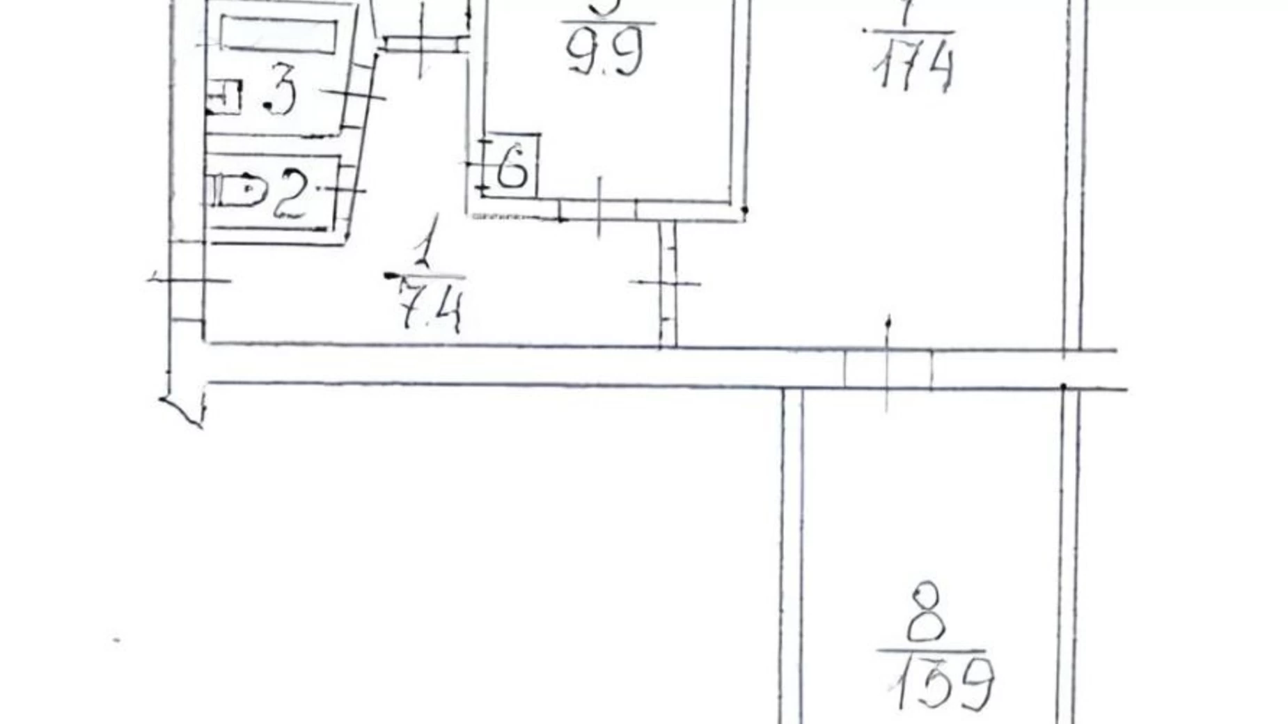 Продается 3-комнатная квартира 58.4 кв. м в Ивано-Франковске, ул. Симоненко Василия, 2 - фото 3